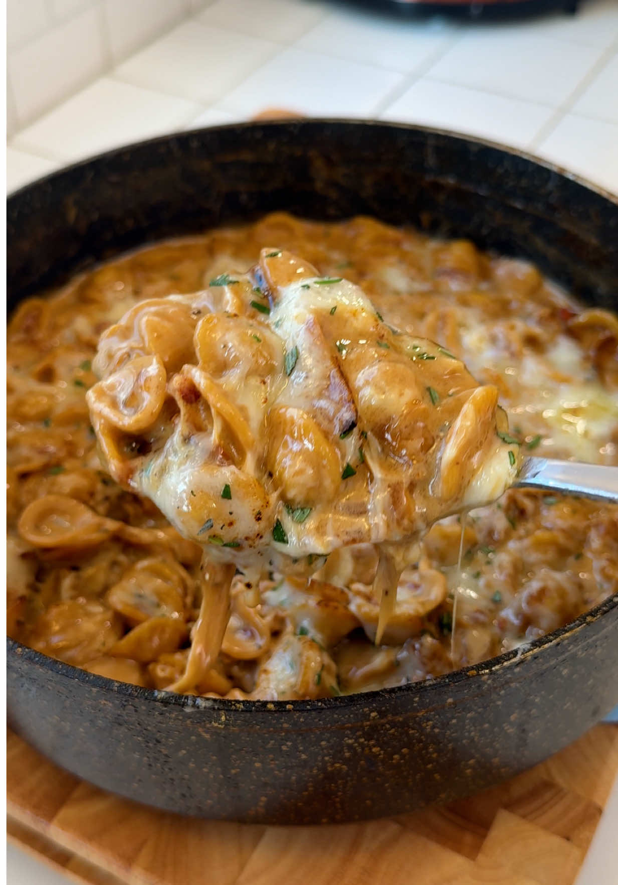 One Pot Creamy French Onion Pasta by Zach
