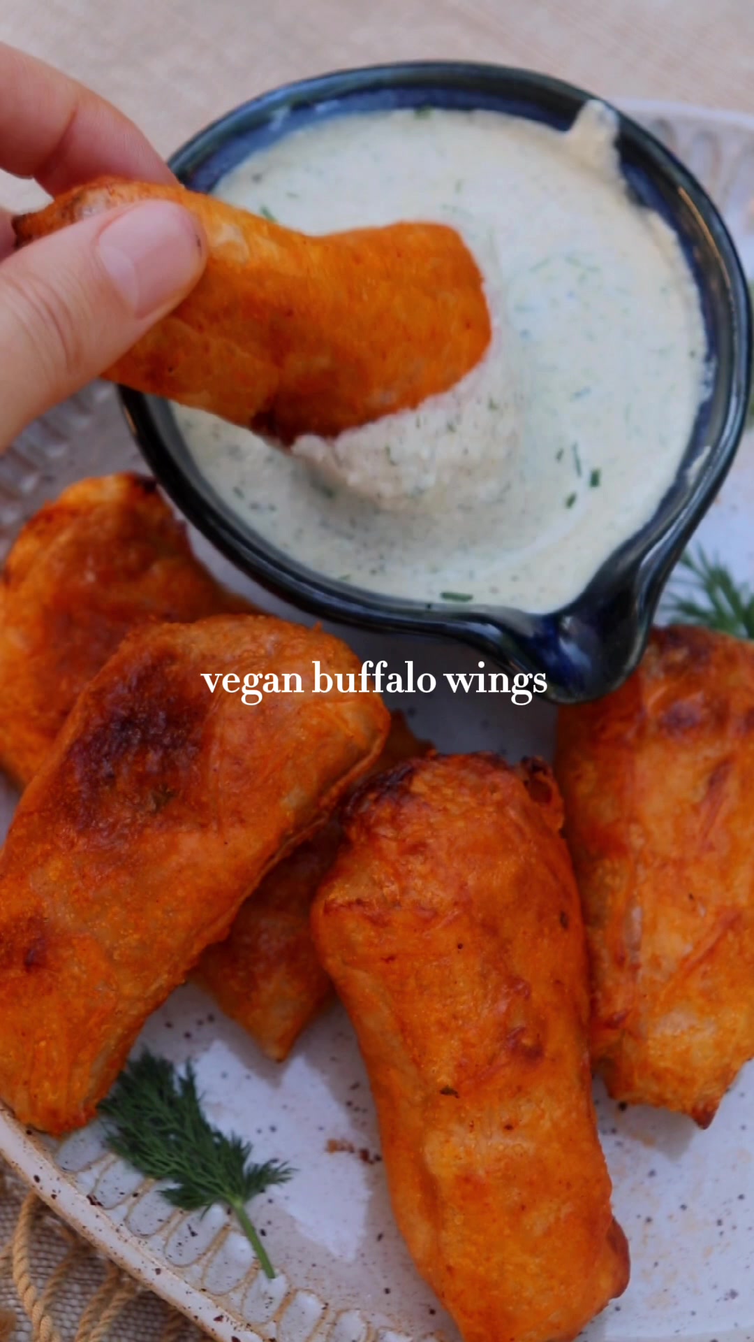 Vegan Buffalo Chickpea Wings by Justinecooksvegan