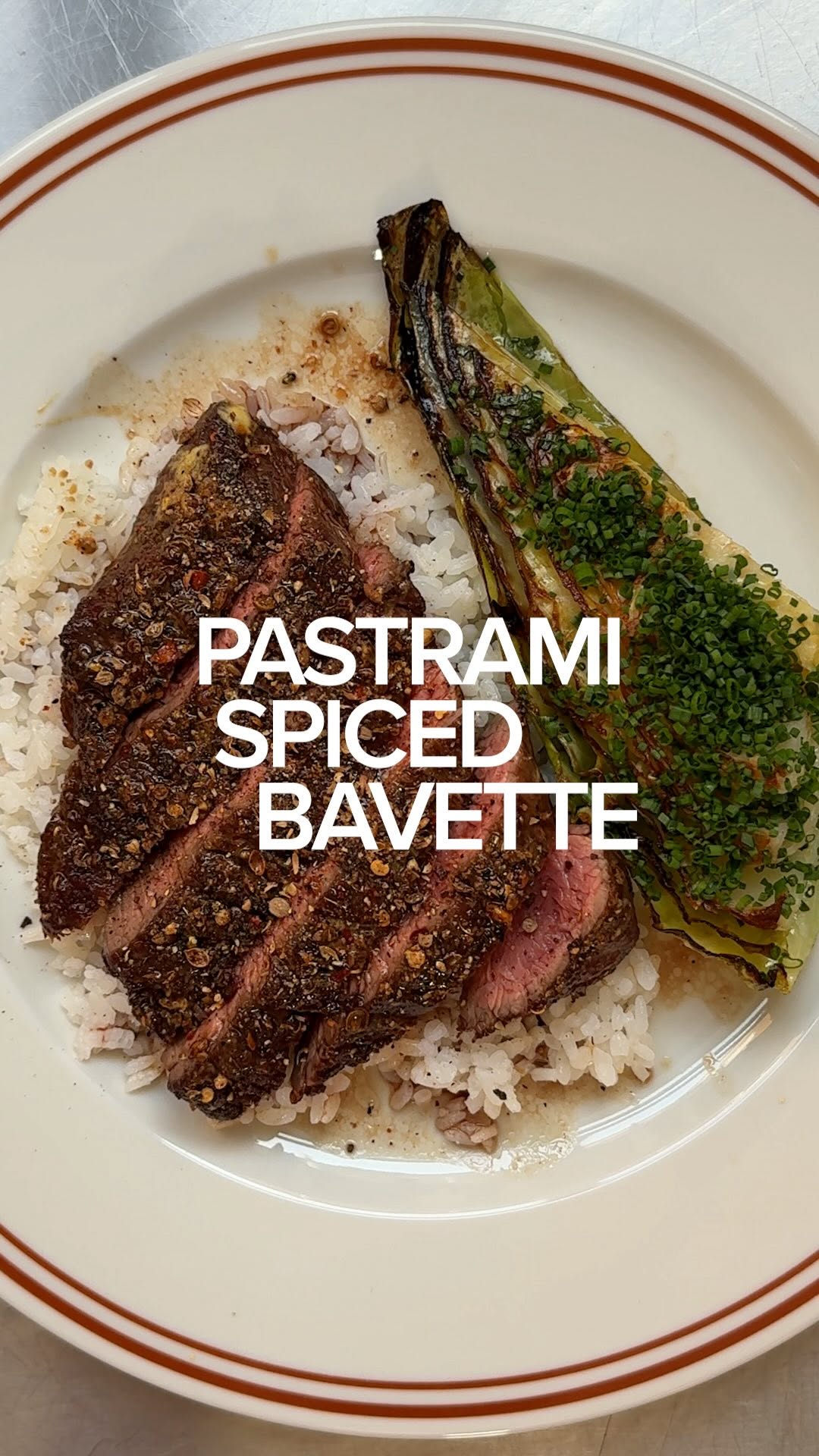 Pastrami Spiced Steak and Cabbage Rice Bowl by Ben Lippett
