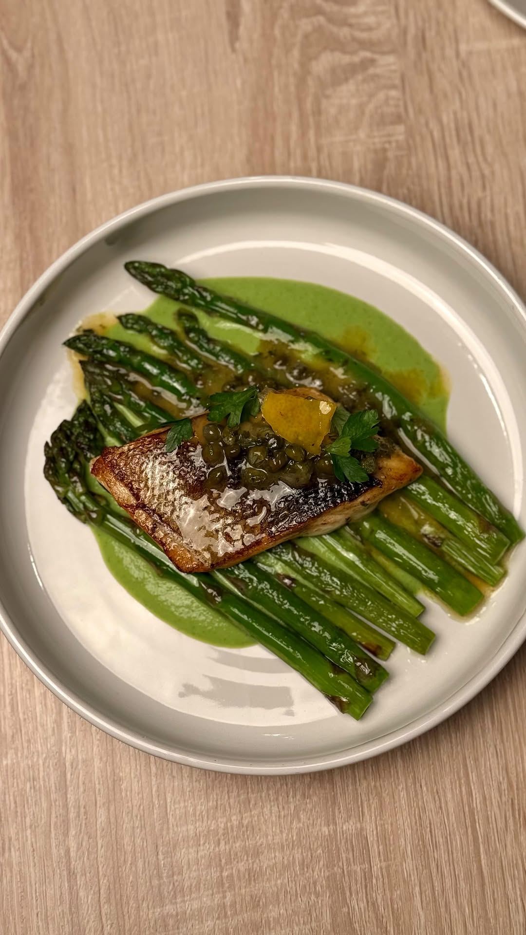 Pan-Seared Sea Bass with Sauce Grenobloise by Tanerxaydin