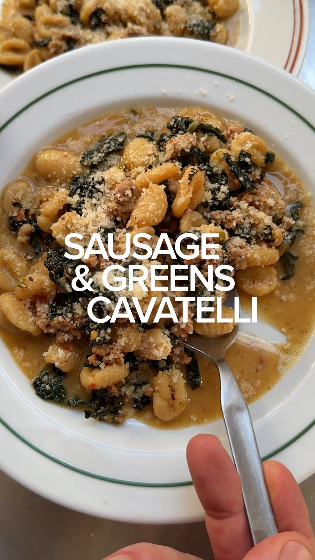 Sausage & Greens Ricotta Cavatelli by Ben Lippett