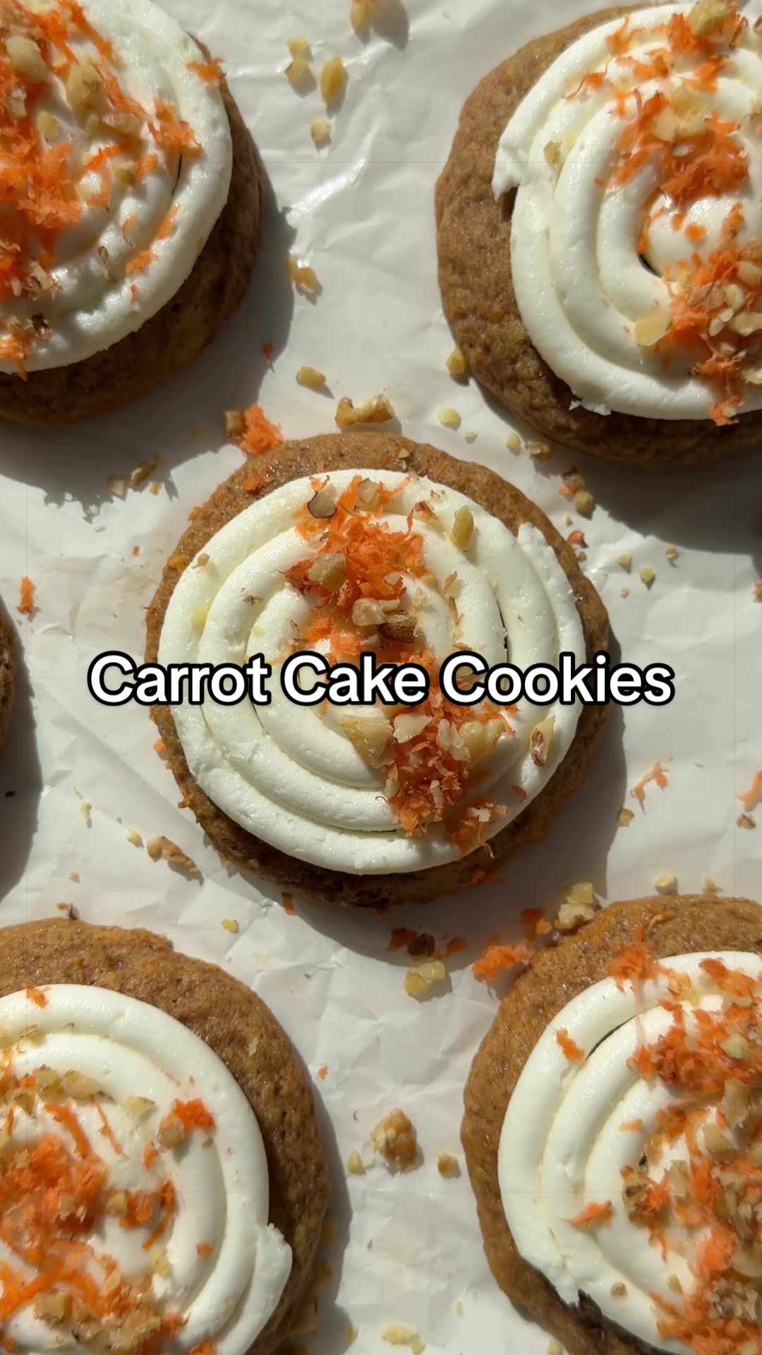 Soft Carrot Cake Cookies by Bromabakery