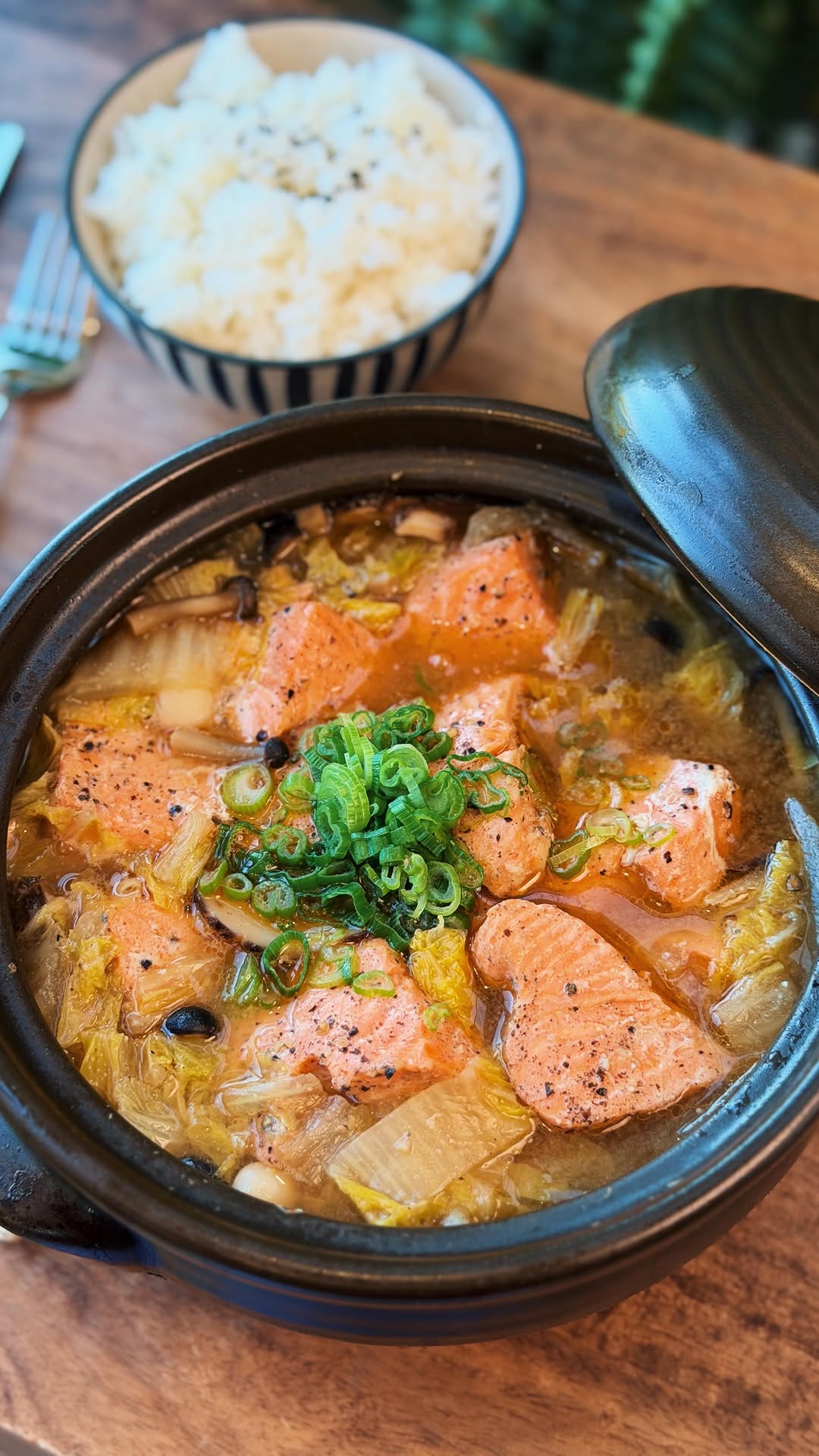 One-Pot Miso Salmon Stew by Tiffjonesss