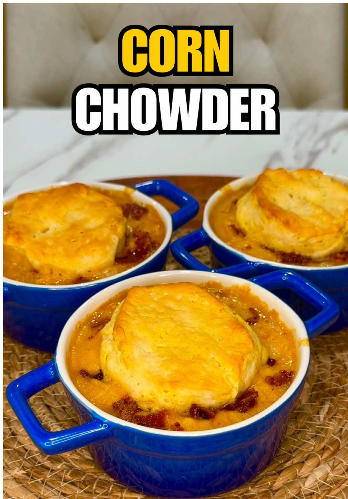 Creamy Corn Chowder Pot Pies by Corneliuscooks