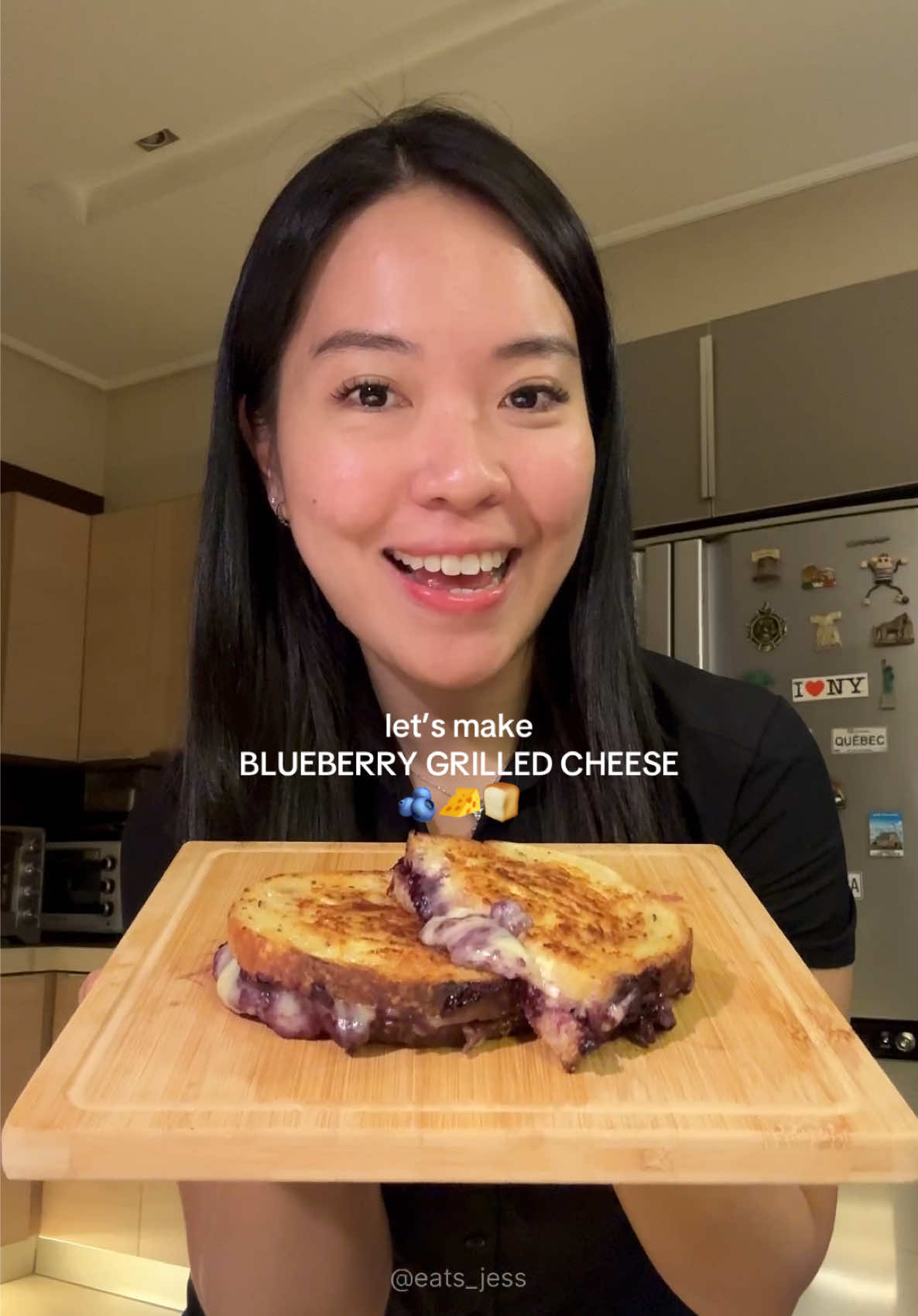 Blueberry Compote Grilled Cheese by Eats Jess