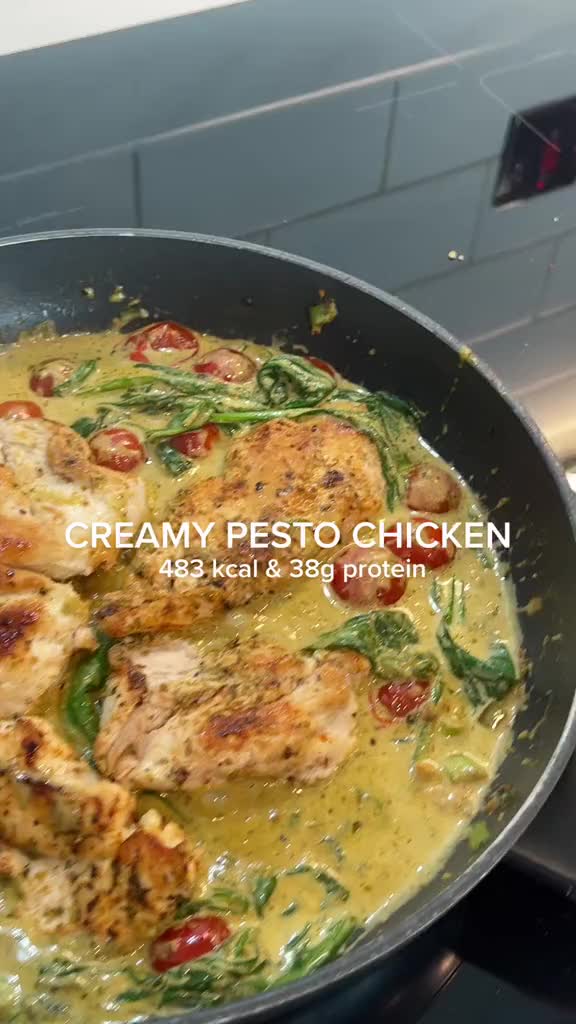 Creamy Pesto Chicken by Hlthguru