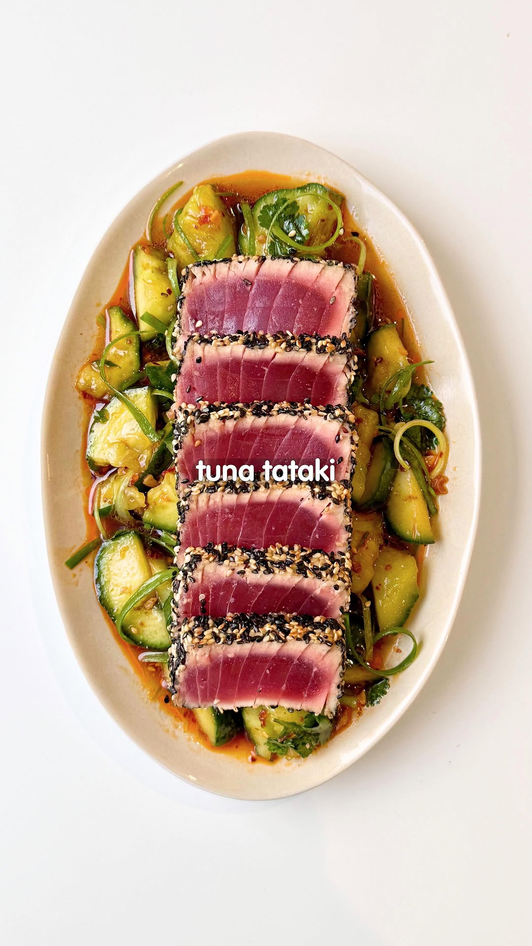 Tuna Tataki with Smacked Cucumber by Itsuofficial