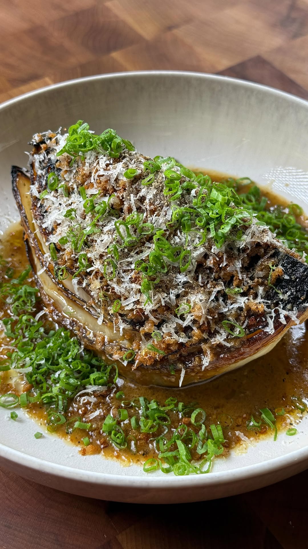 Charred Cabbage Caesar by Cheffinwithzach
