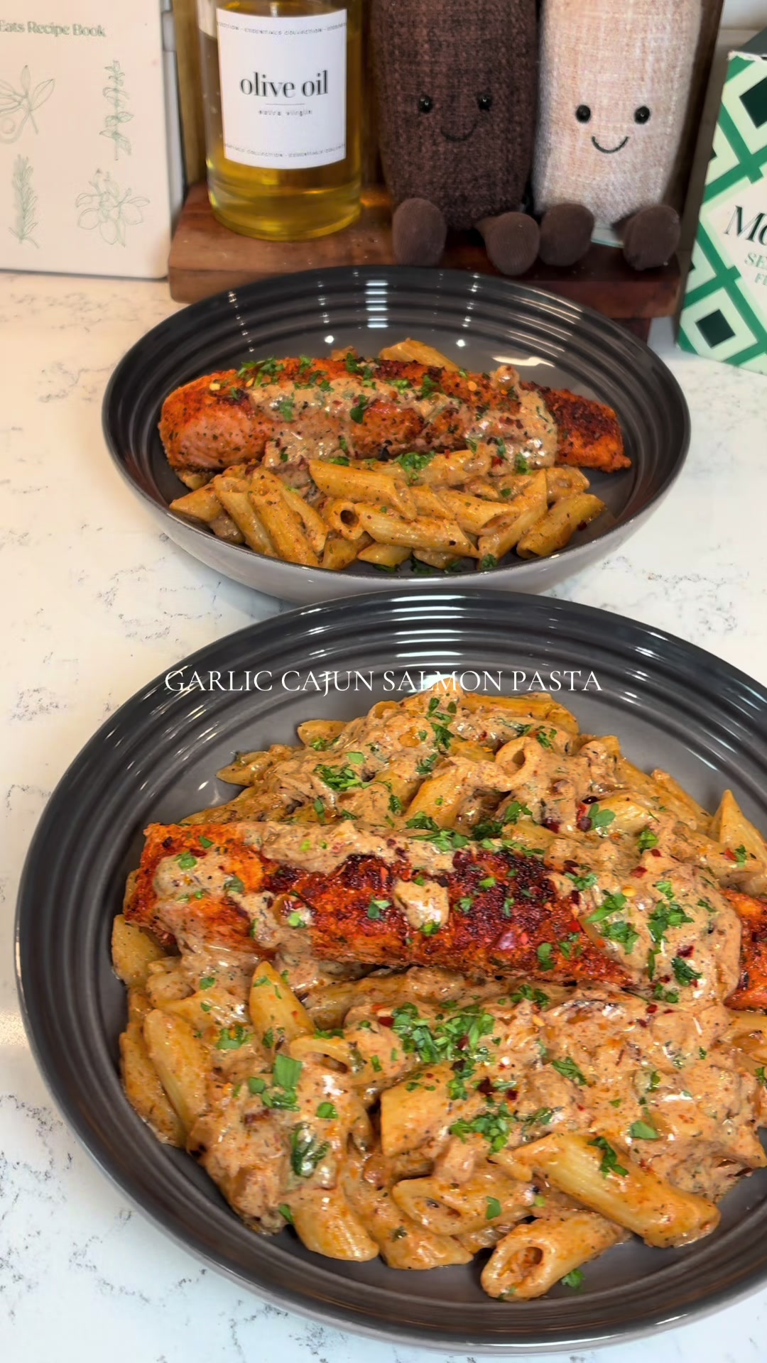 Garlic Cajun Salmon Pasta by Hopecrosby Eatss