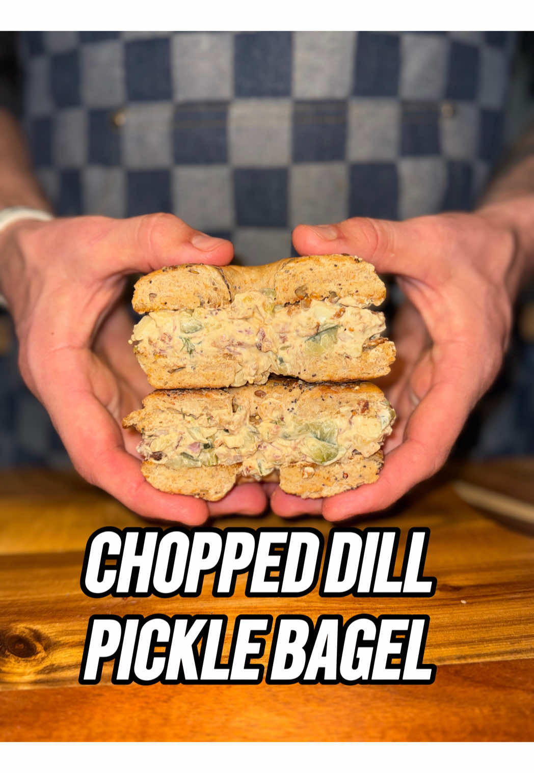 Spicy Chopped Dill Pickle Popper Bagel by Rileysstupidrecipes
