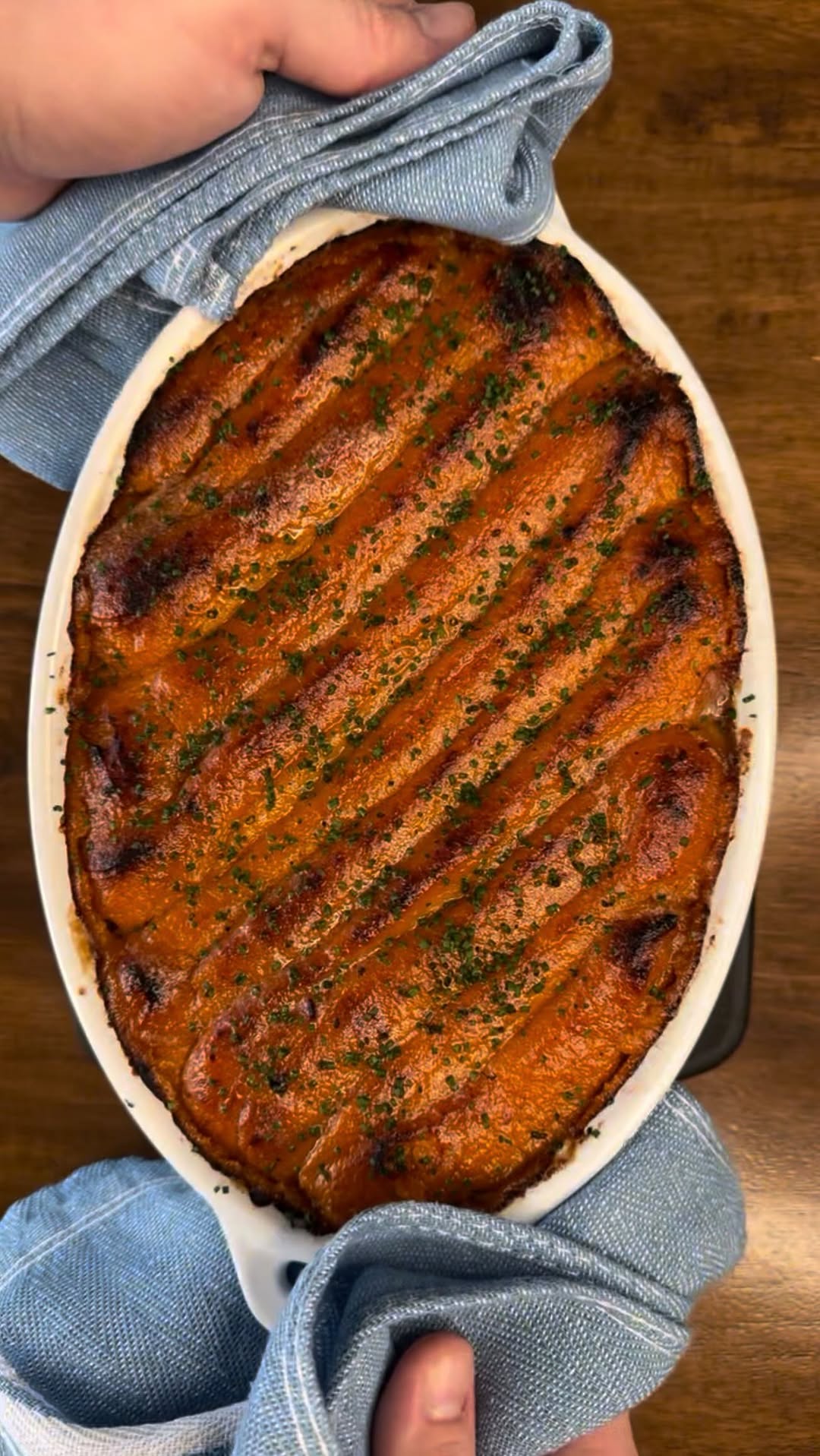 Maple Cinnamon Sweet Potato Casserole with Braised Pork by Alex Trim 1