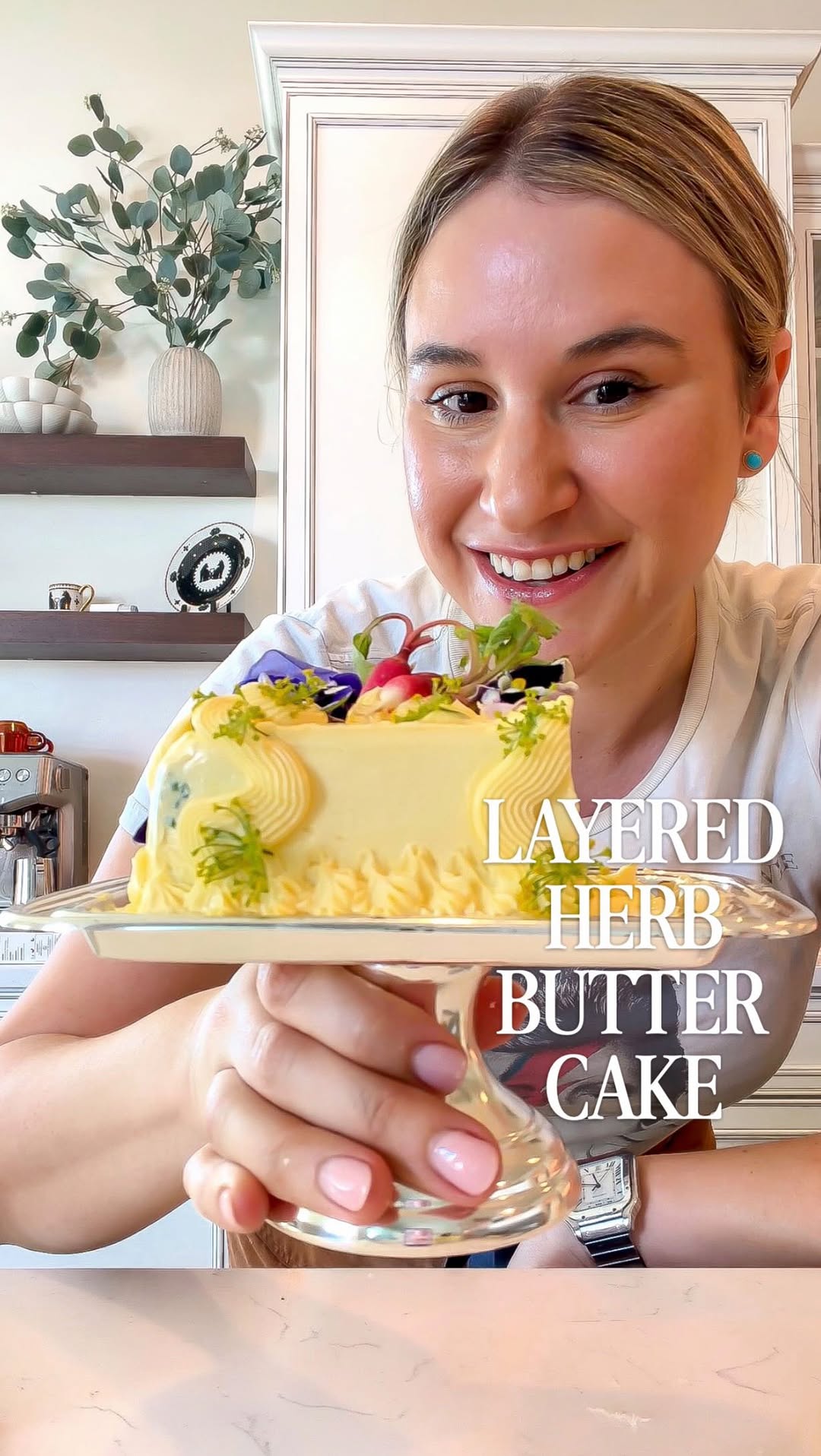 Layered Herb Butter Cake by Foodmymuse