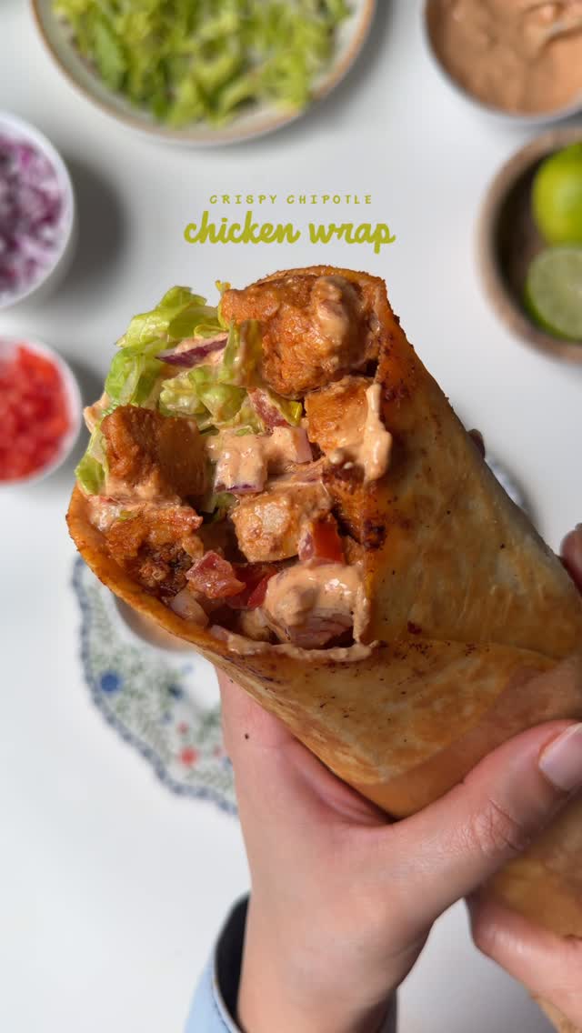 Crispy Chipotle Chicken Wrap by Iramsfoodstory