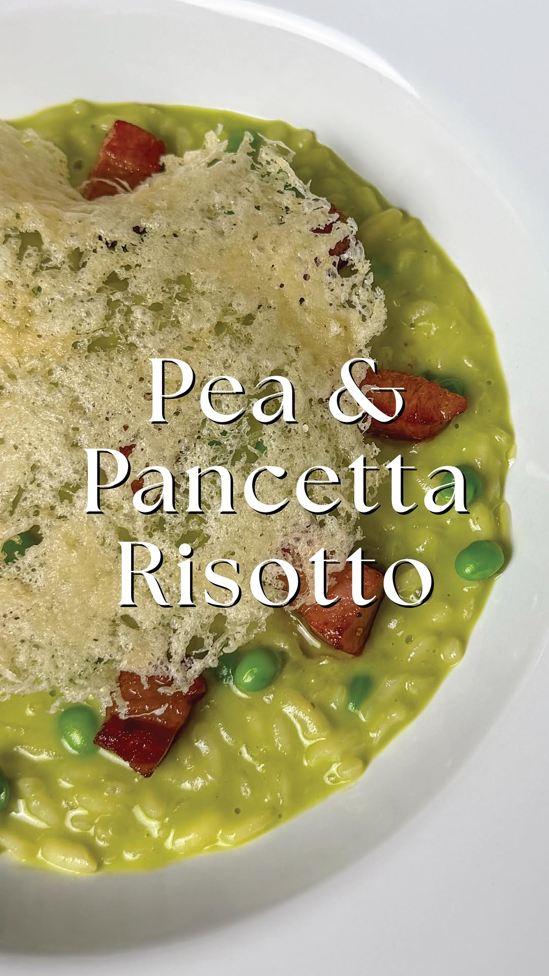 Pea and Pancetta Risotto by Petey Cooks