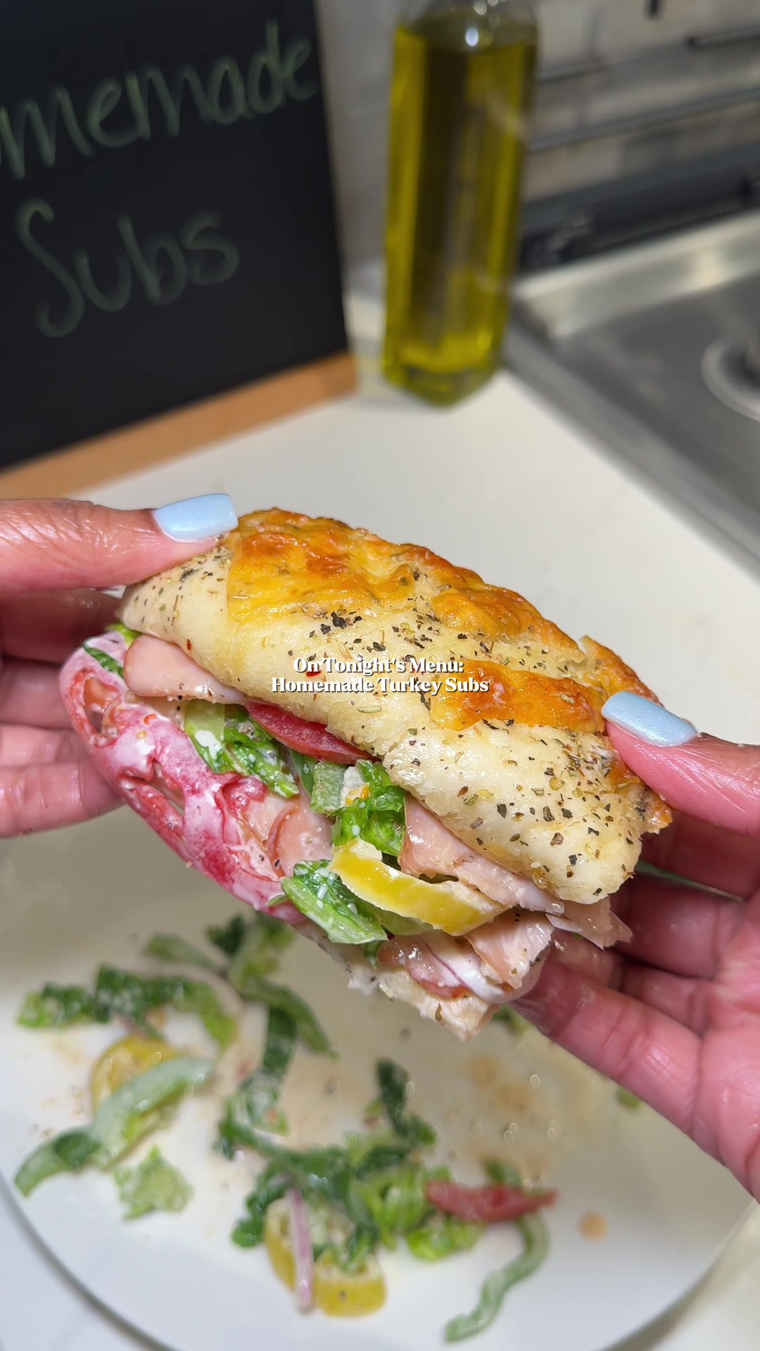 Homemade Italian Herb & Cheese Turkey Subs by Cookingismydestiny