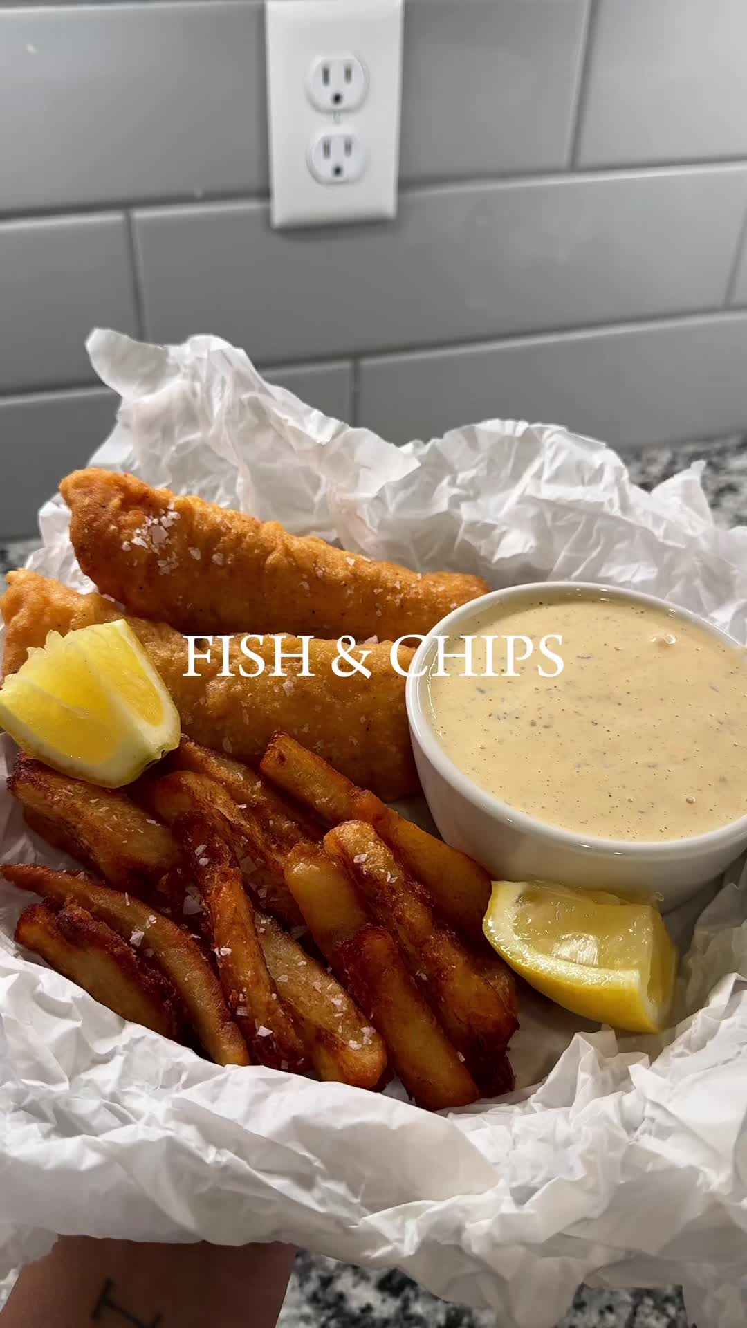Classic Crispy Fish and Chips by Ashiashome