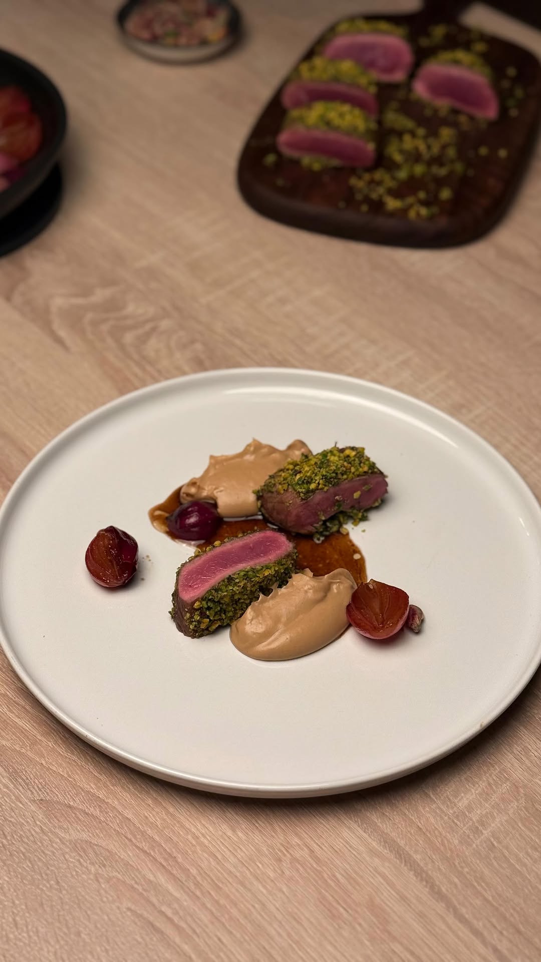 Seared Lamb Loin with Pistachio-Sage Crust by Tanerxaydin
