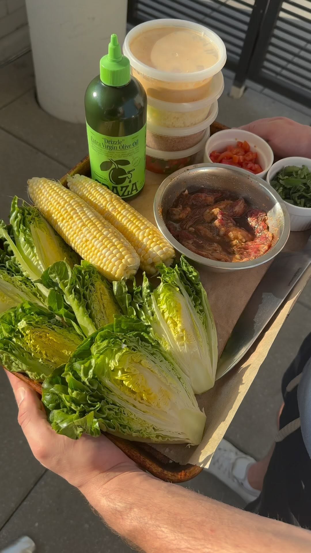 Elote Grilled Caesar Salad with Steak by Madelinethekitchen