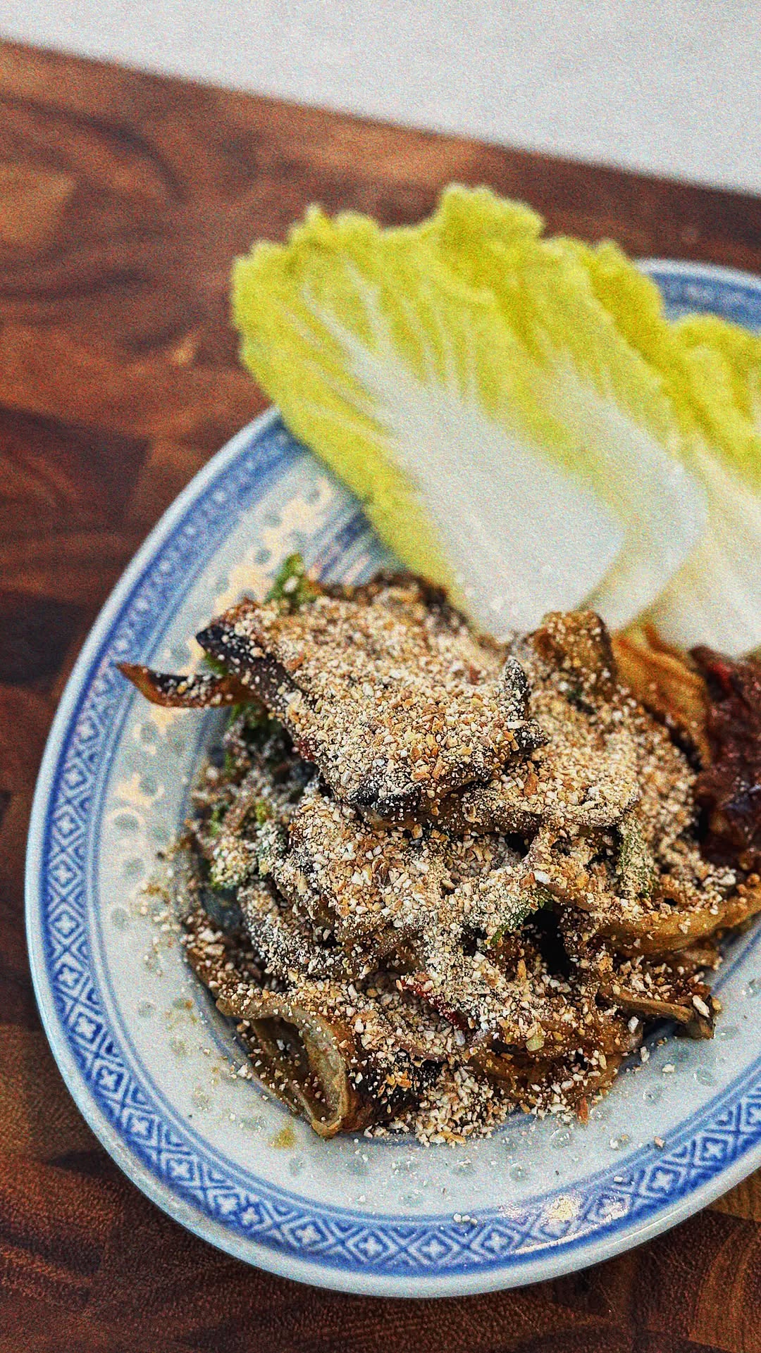 Oyster Mushroom Larb with Chili Jam by Fungwai