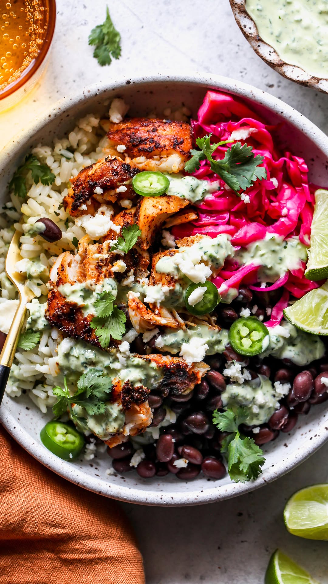 Vibrant Fish Taco Bowls by Jamievespamsrd