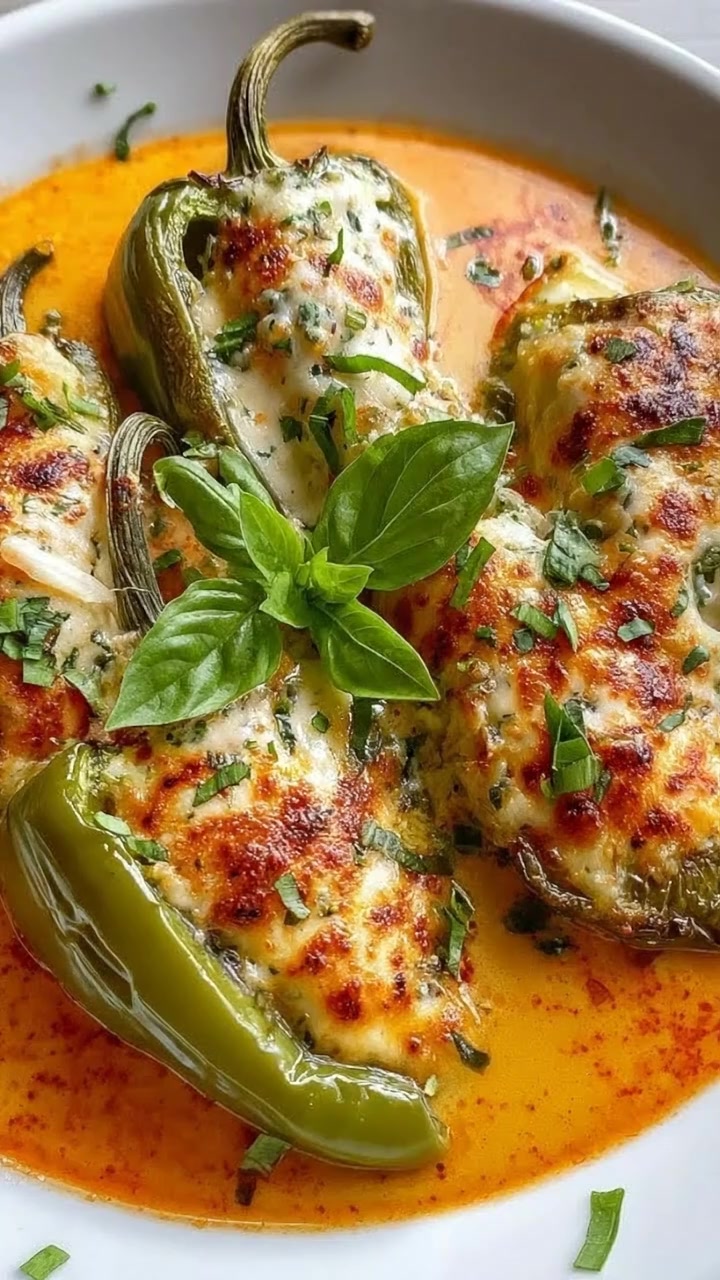 Cheese Stuffed Banana Peppers by Anti Inflammatory