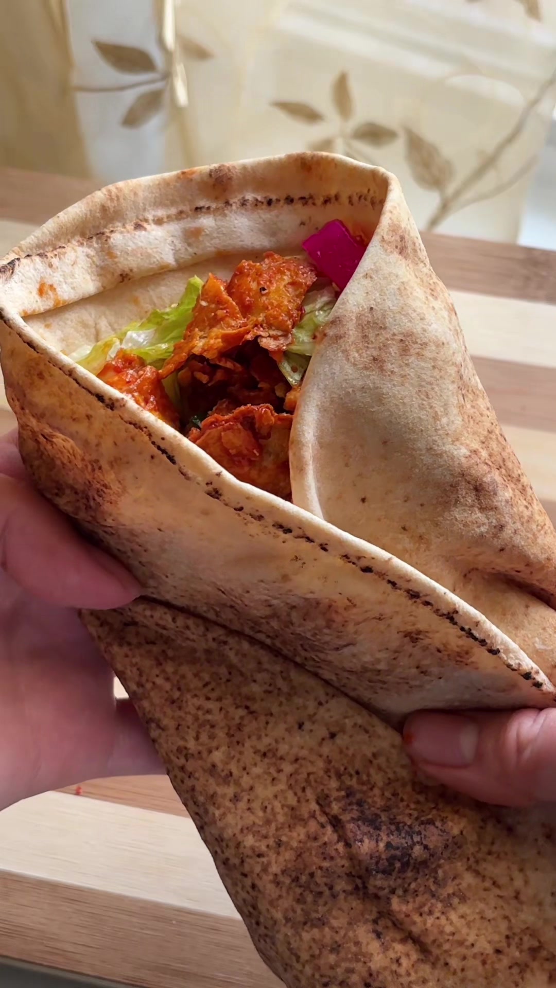 Shaved Crispy Tofu Wrap With Gochujang Sauce by Lilyshealthblog