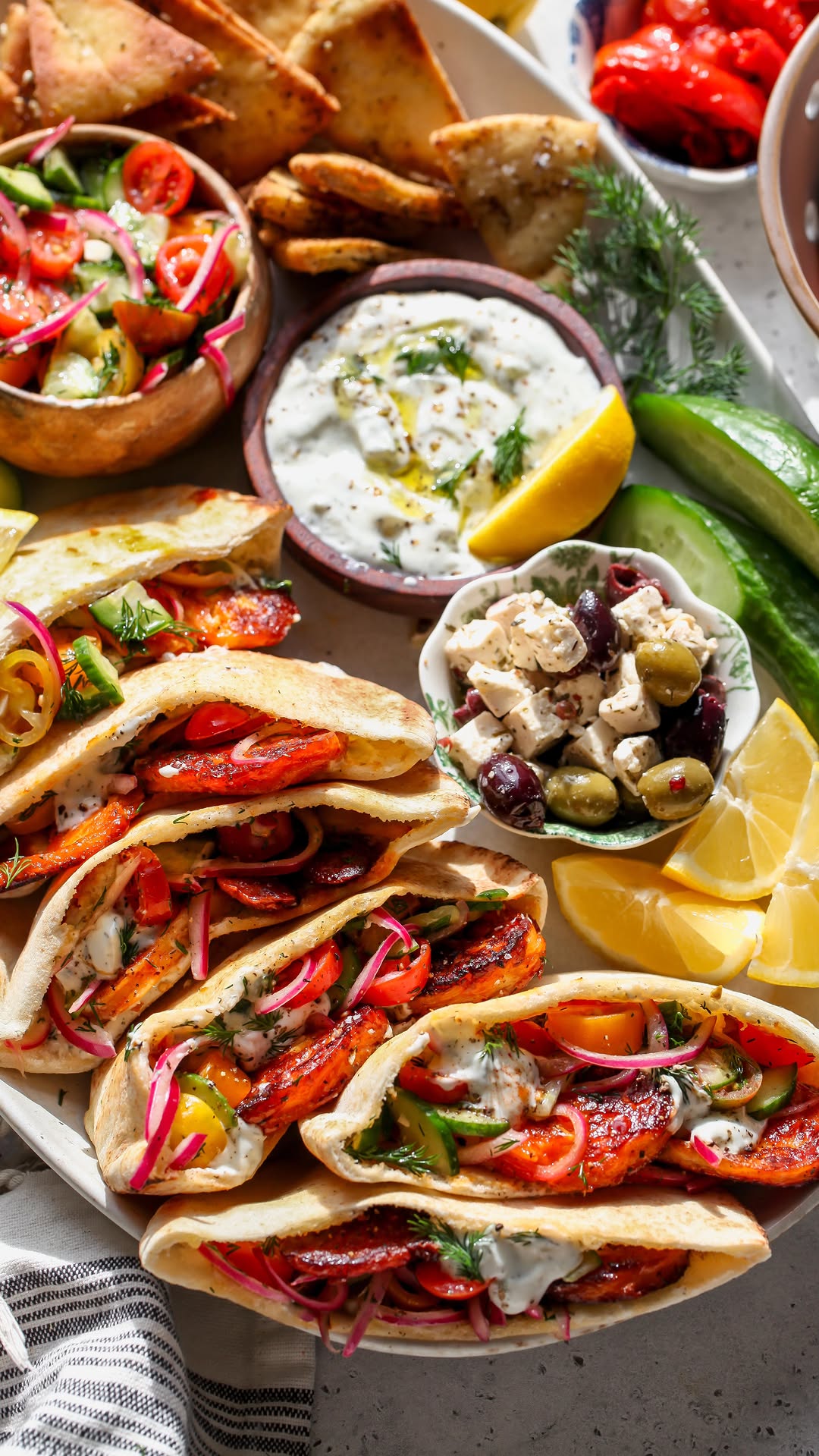 25 Minute Mediterranean Halloumi Pitas by Jamievespamsrd