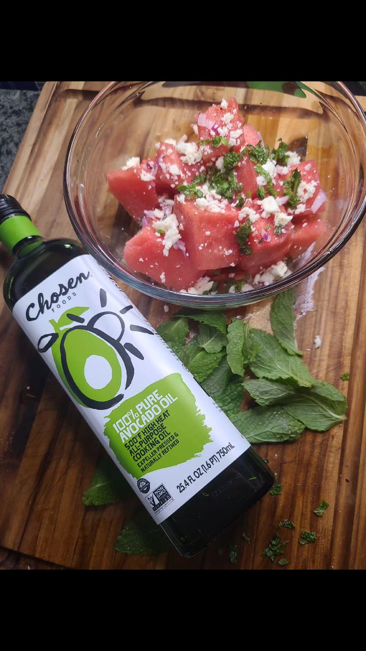 Watermelon Mint Feta Salad by Bri Cooks