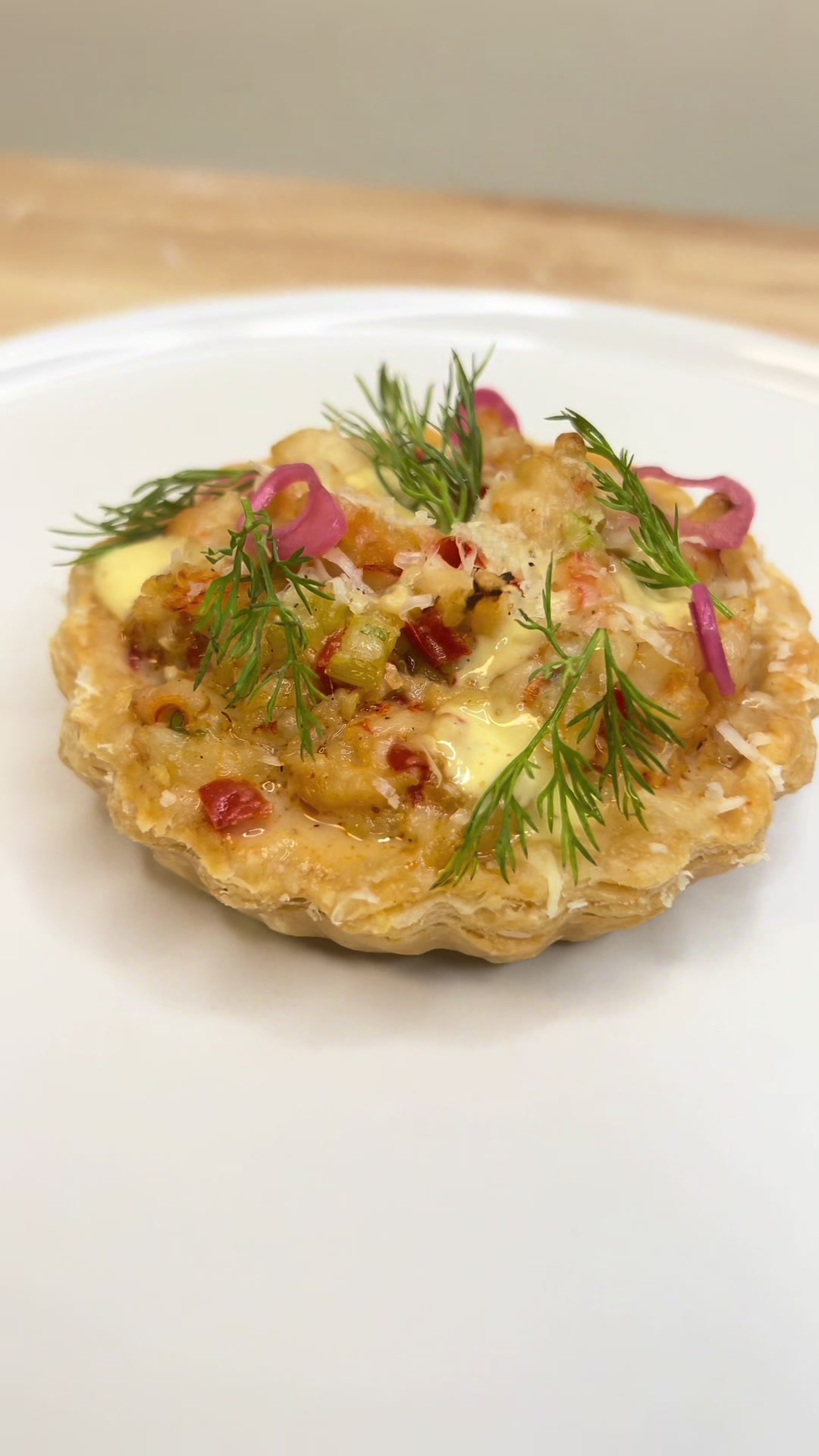 Shrimp and Crawfish Savory Tart by Cajuninthekitchen