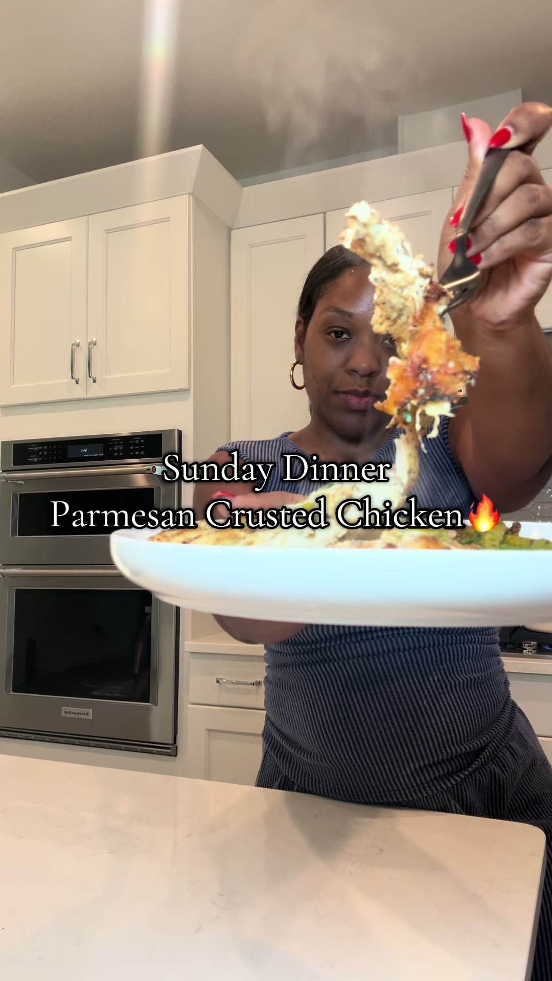 Sunday Dinner Parmesan Crusted Chicken by Spiceitupwithnae