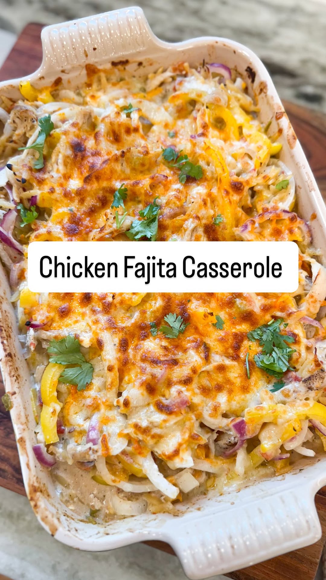 Easy Chicken Fajita Orzo Casserole by Tidal Tastes