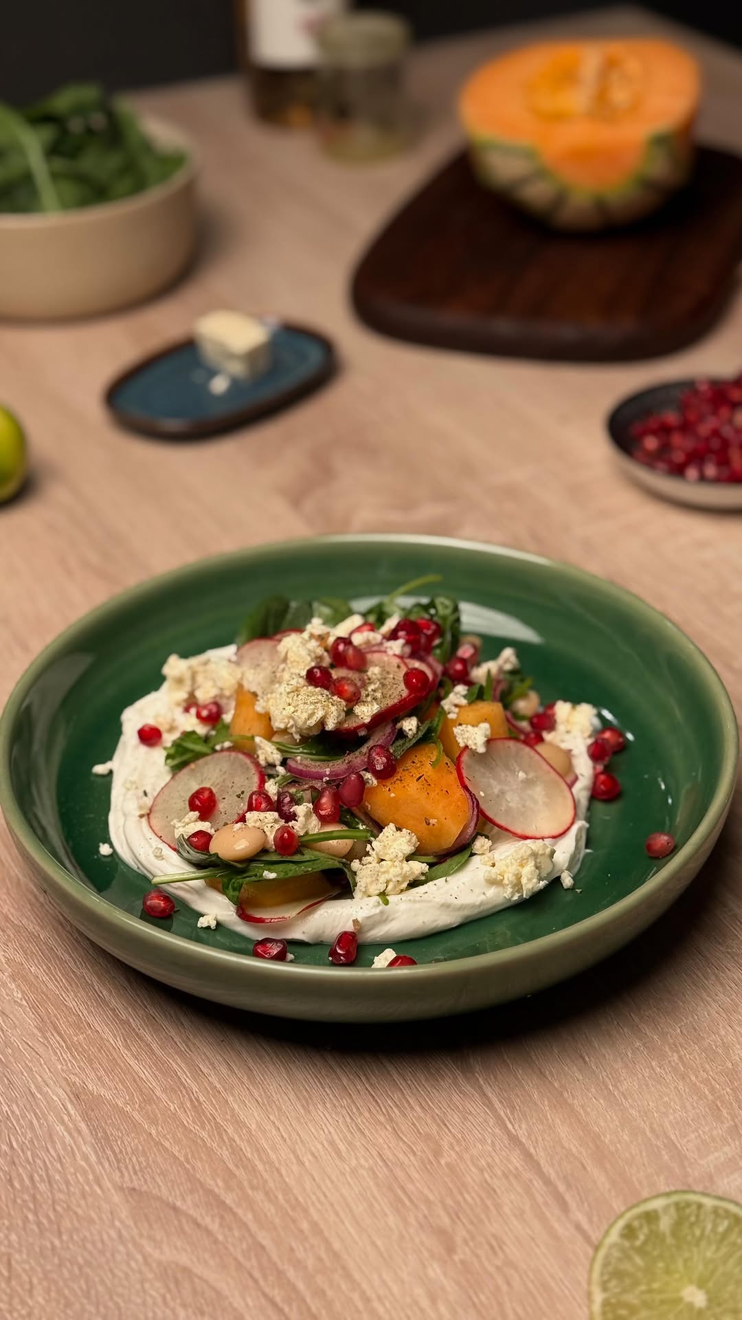 Cantaloupe & White Bean Salad by Tanerxaydin