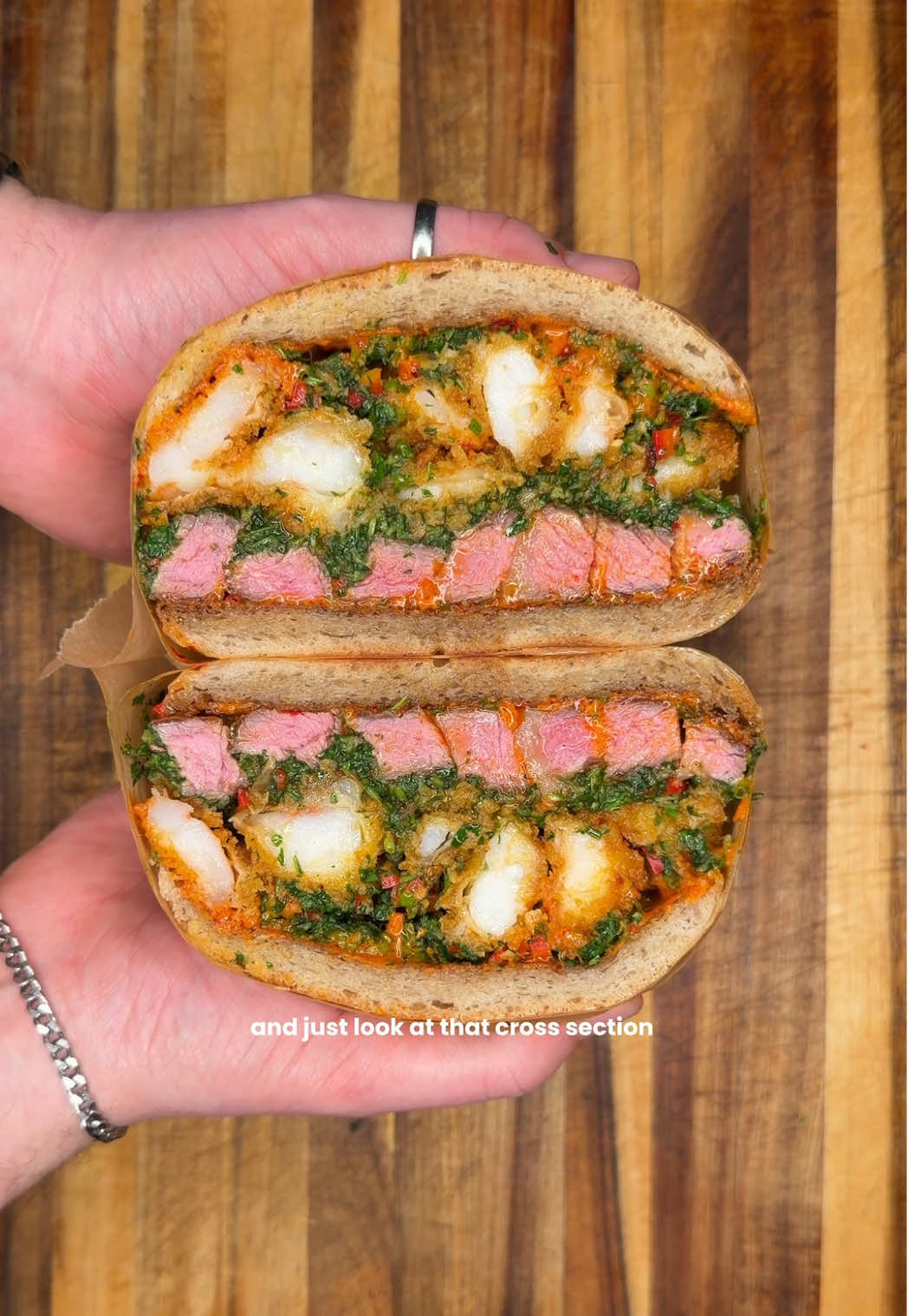 Sensational Surf and Turf Bap by Sensationalsandwiches