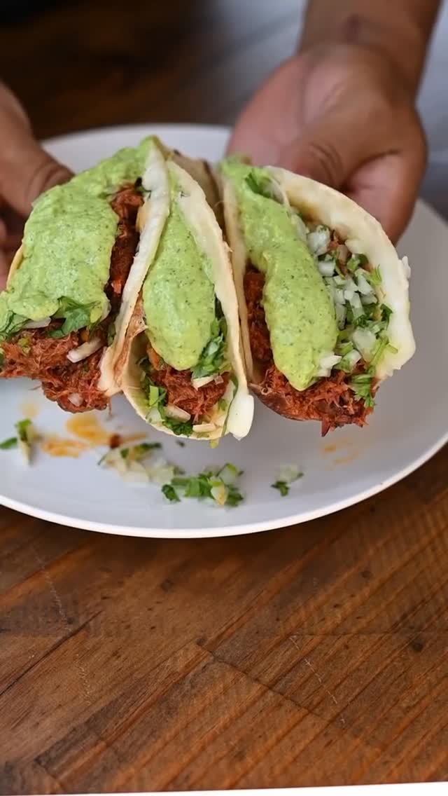 Guajillo Braised Chuck Roast Tacos by Bkyardeats