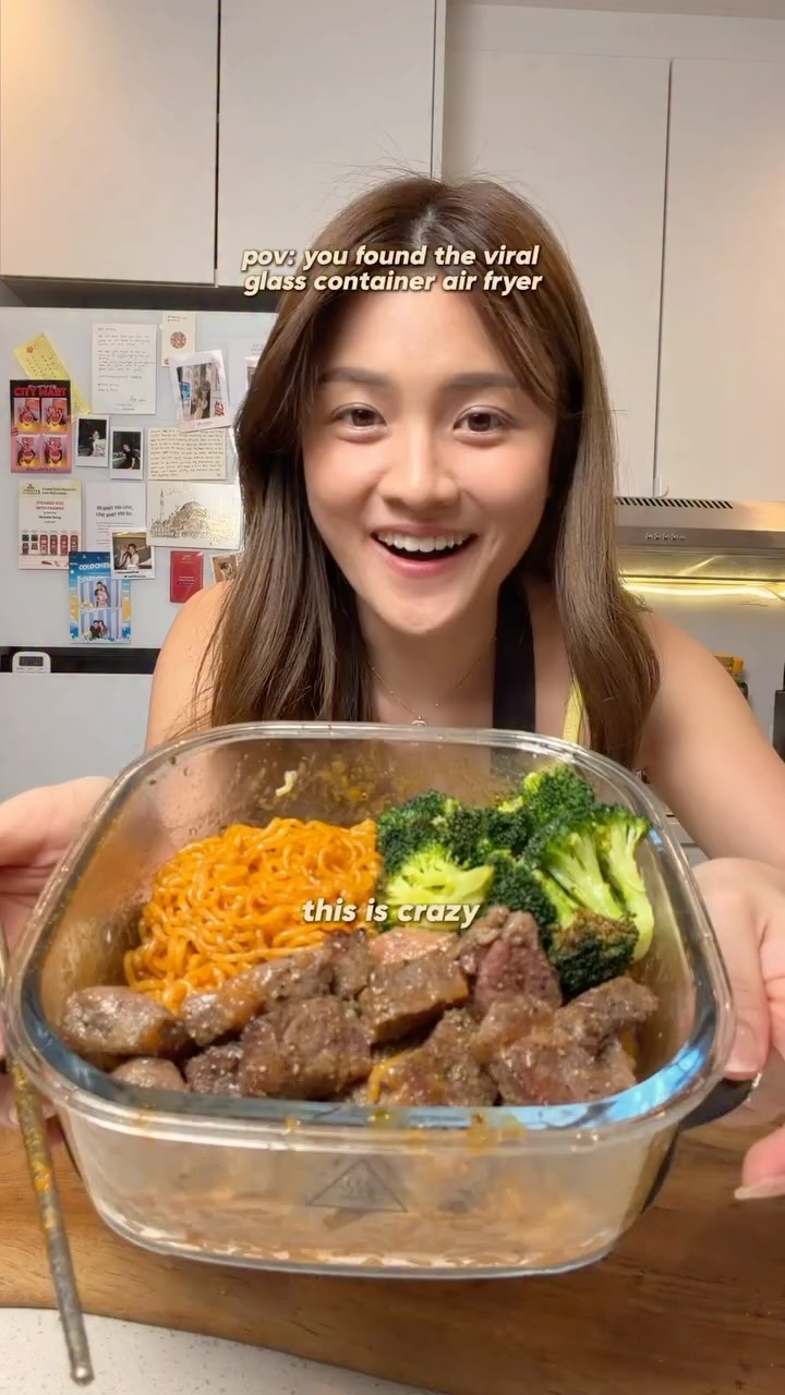 Air-Fried Marinated Ribeye Steak Bites by Chellemakesfood