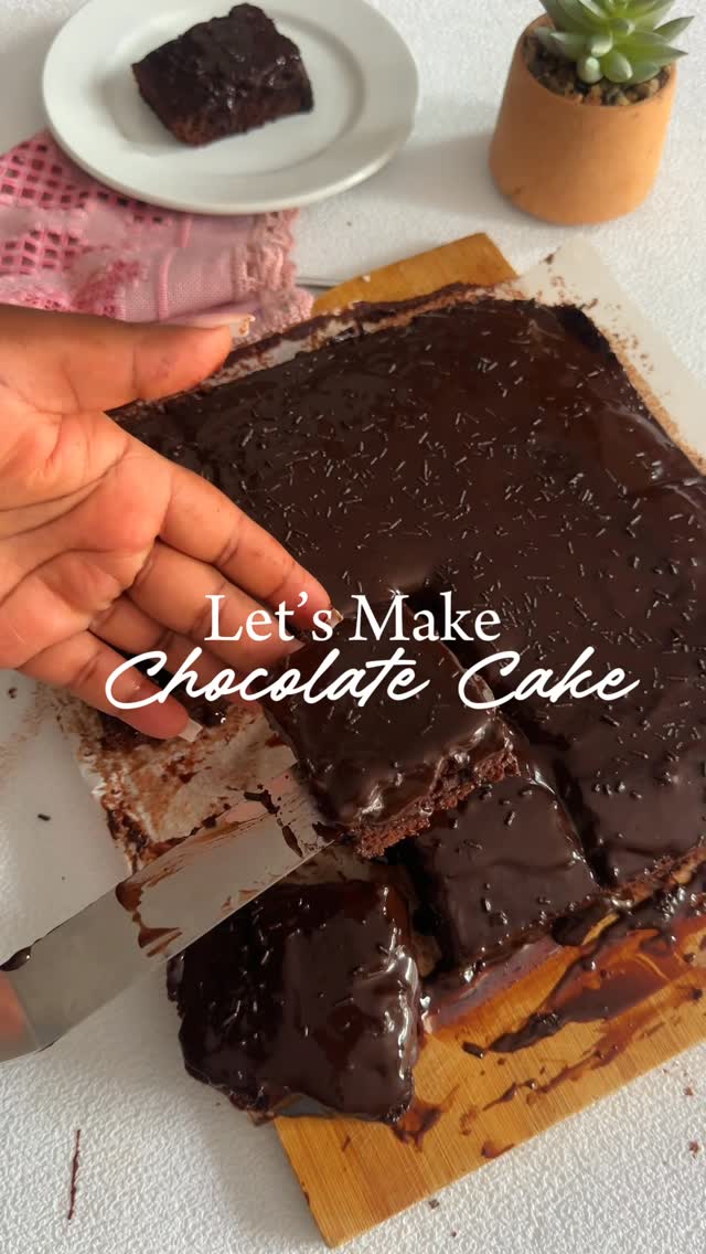 Moist Chocolate Cake by Thehalfricanfoodie