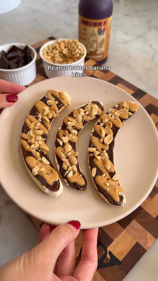 Peanut Butter Banana Bites by Getdrizzy