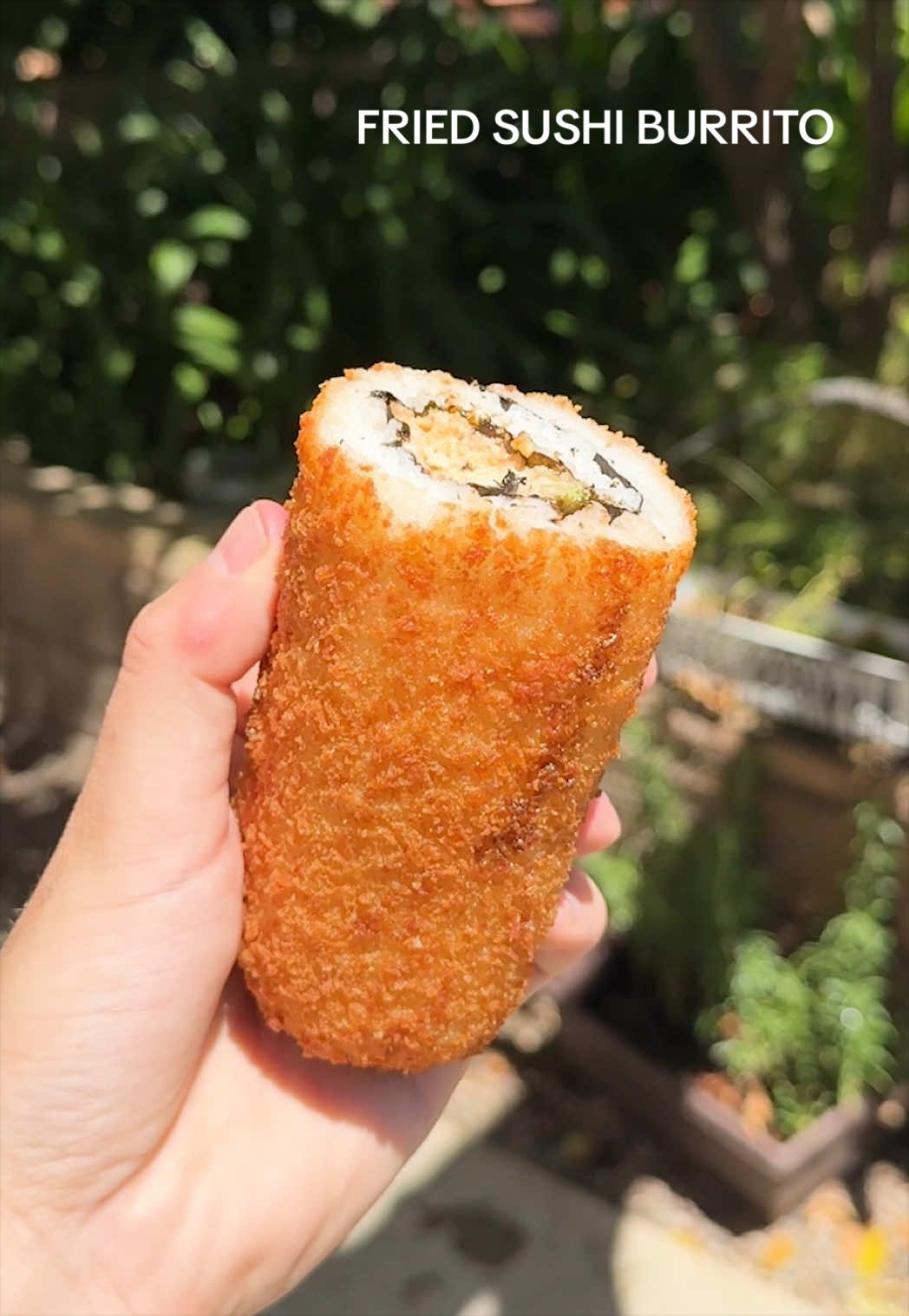 Fried Spicy Tofu Sushi Burrito by Justincooksgood