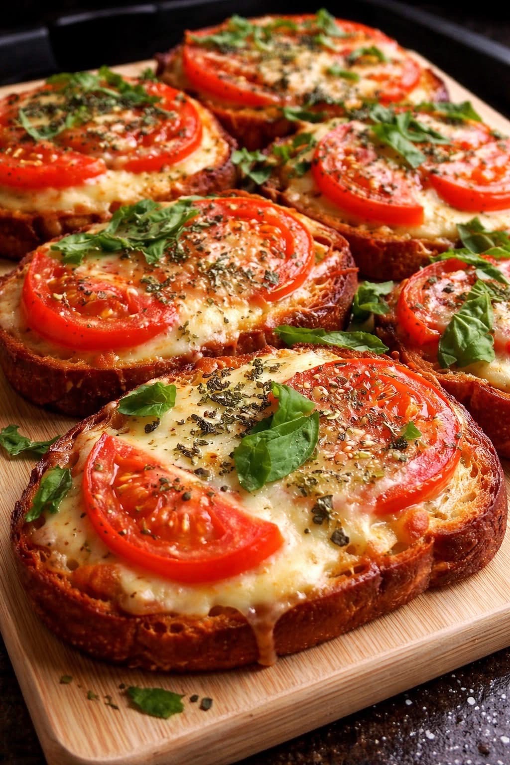 Tomato Basil Garlic Bread by Tiktokfoodgame