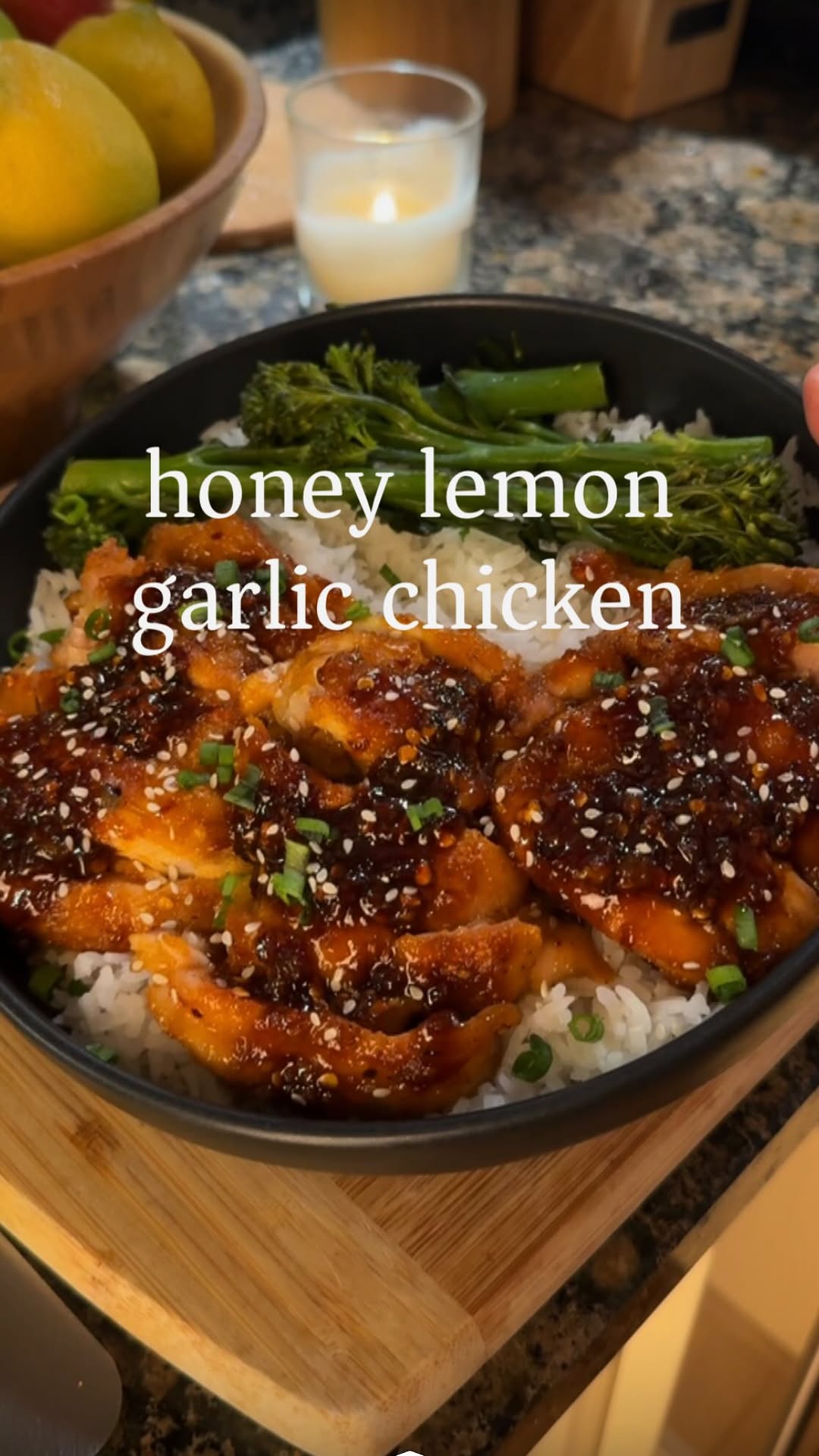 Honey Lemon Garlic Chicken Thighs by Foodeanie
