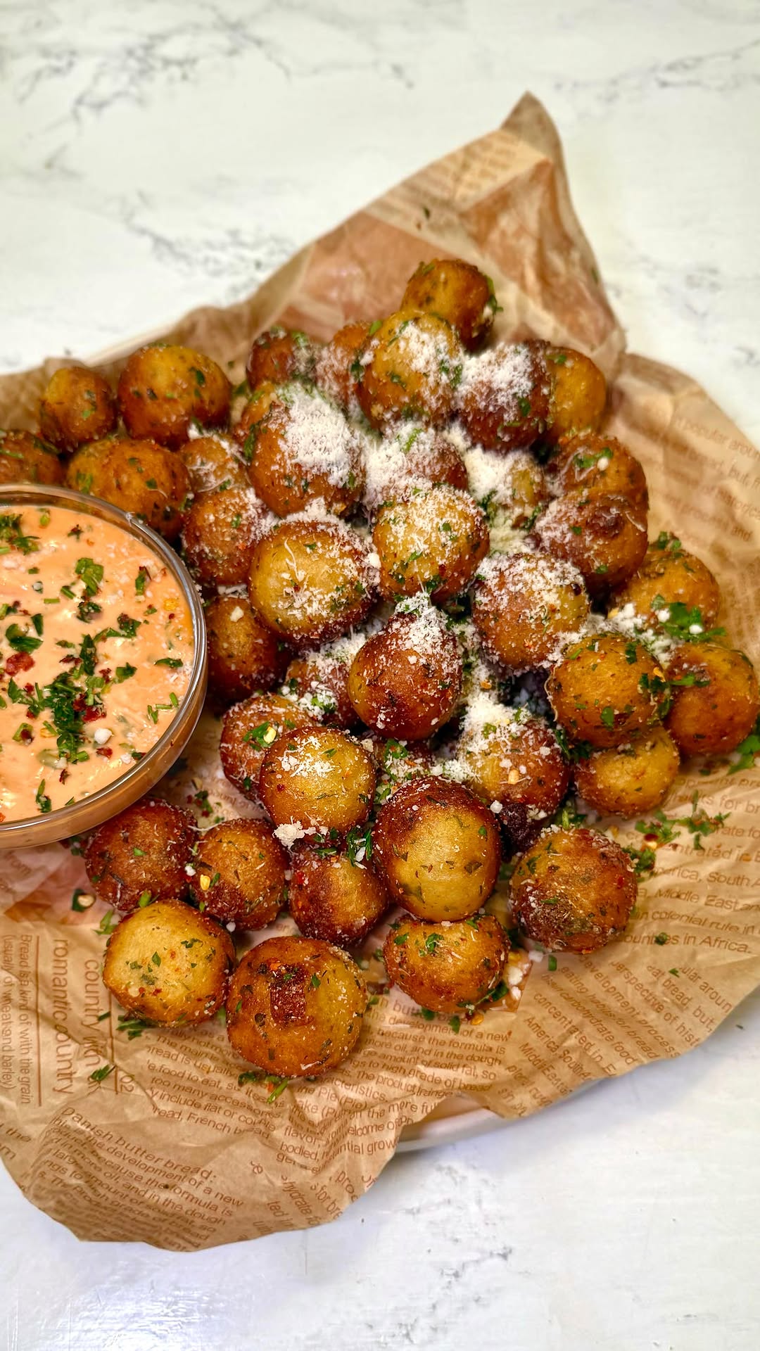 Crispy Potato Balls by Drvegan
