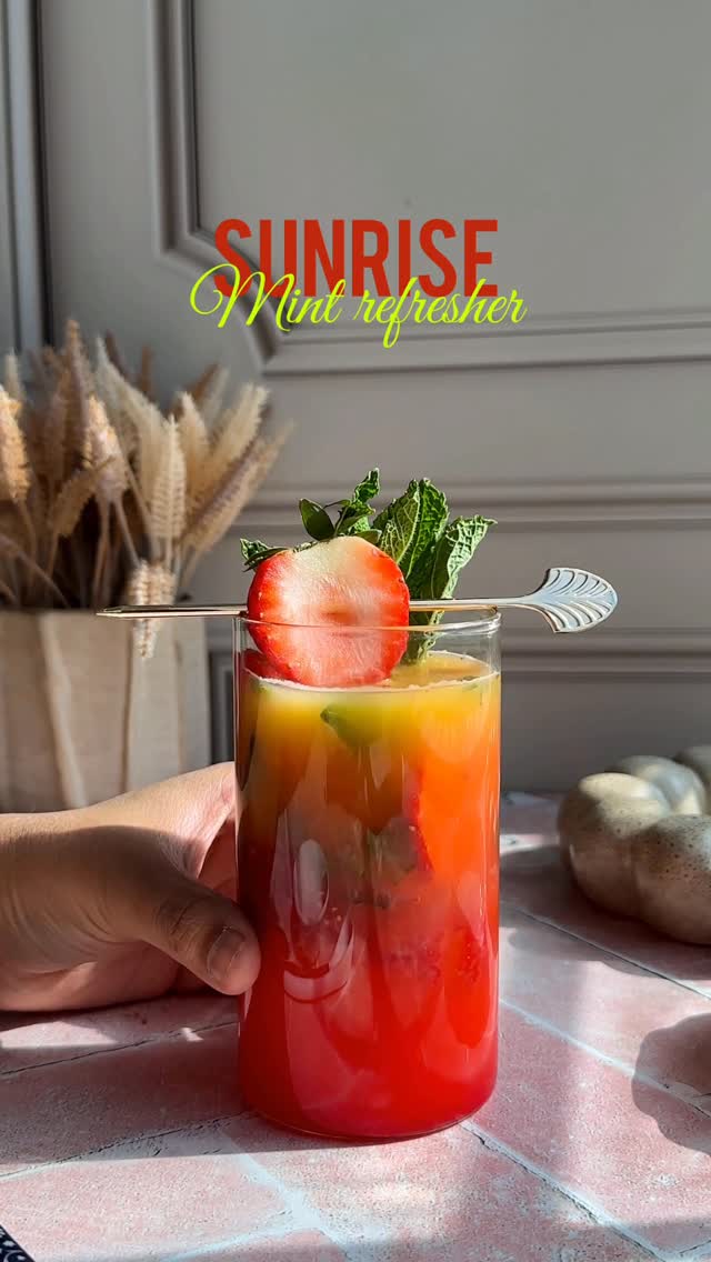 Sunrise Mint Refresher by Mygourmetstory