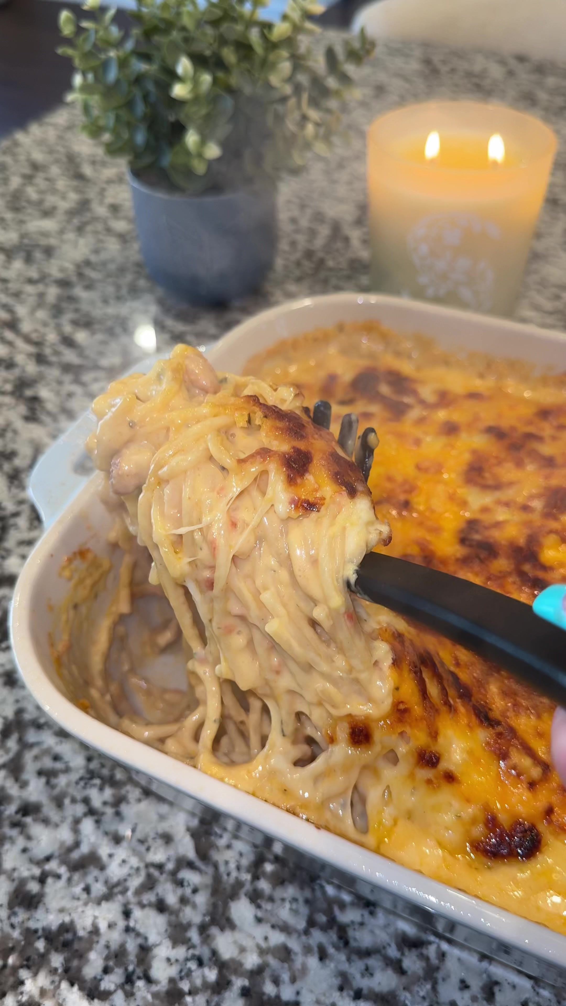 Baked Cheesy Chicken Spaghetti by Cookinwithmegg