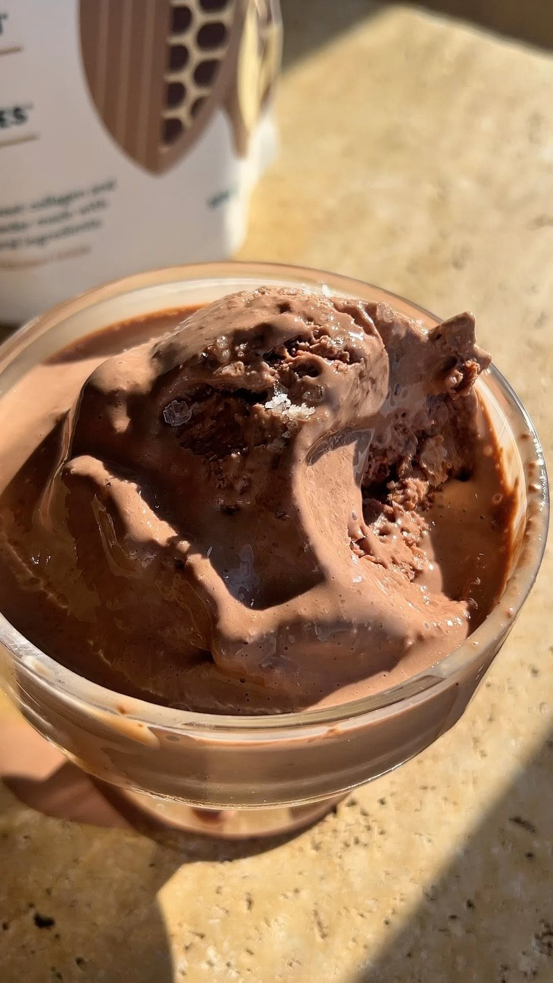 Chocolate Bone Broth Ice Cream by Welleasy