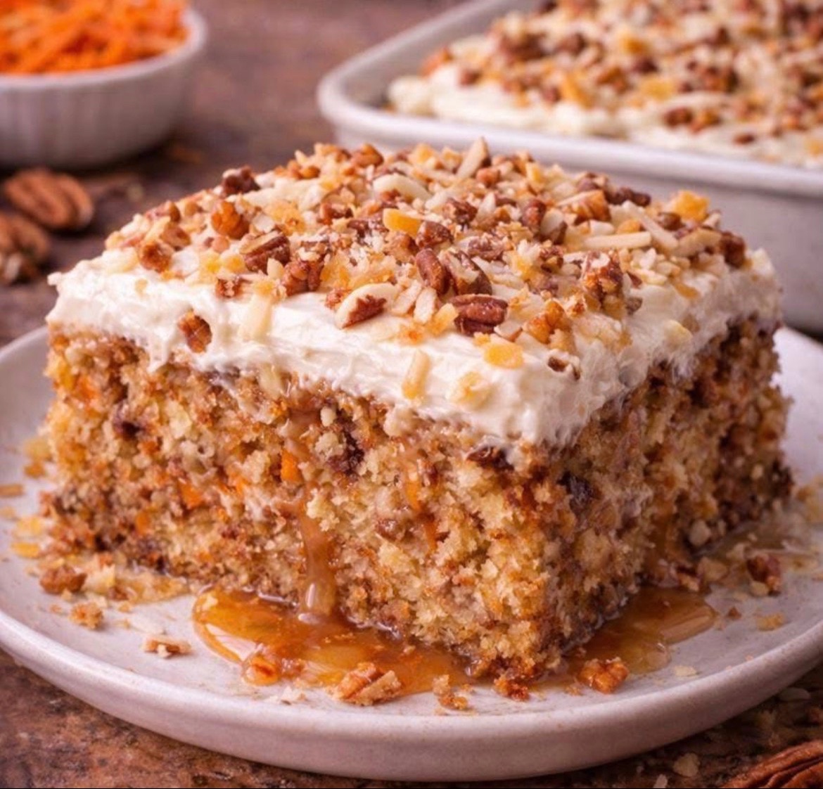 Hawaiian Pineapple Carrot Cake by Tiktokfoodgame
