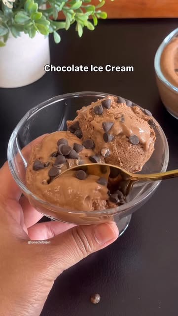 Chickpea Chocolate Fudge Ice Cream by Homechefalison