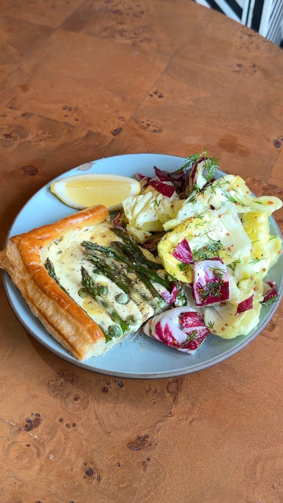 Spring Asparagus and Ricotta Tart by Maximillian Baroni