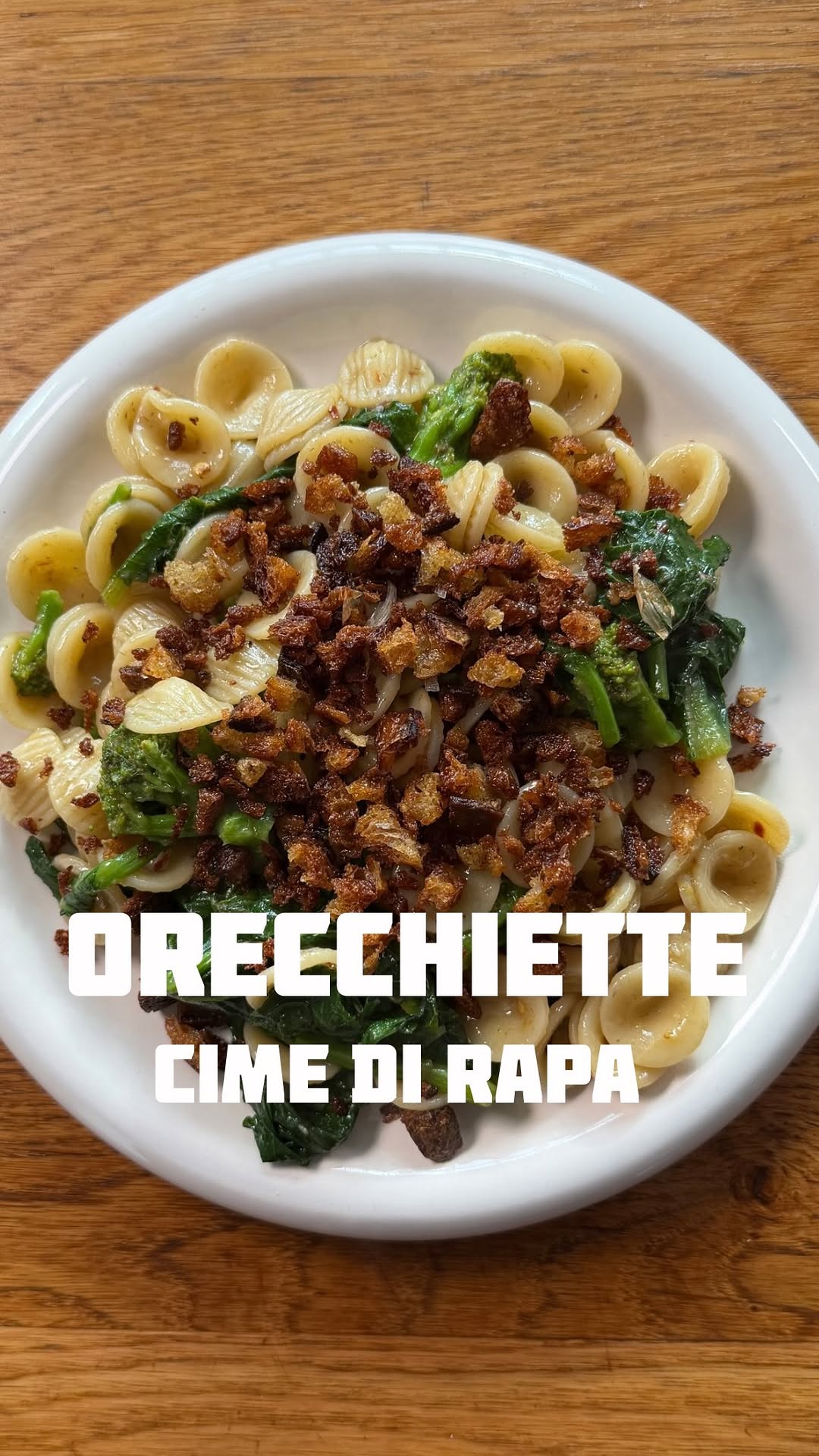 Orecchiette alle Cime di Rapa with Pangrattato by Lucas Vallecillos