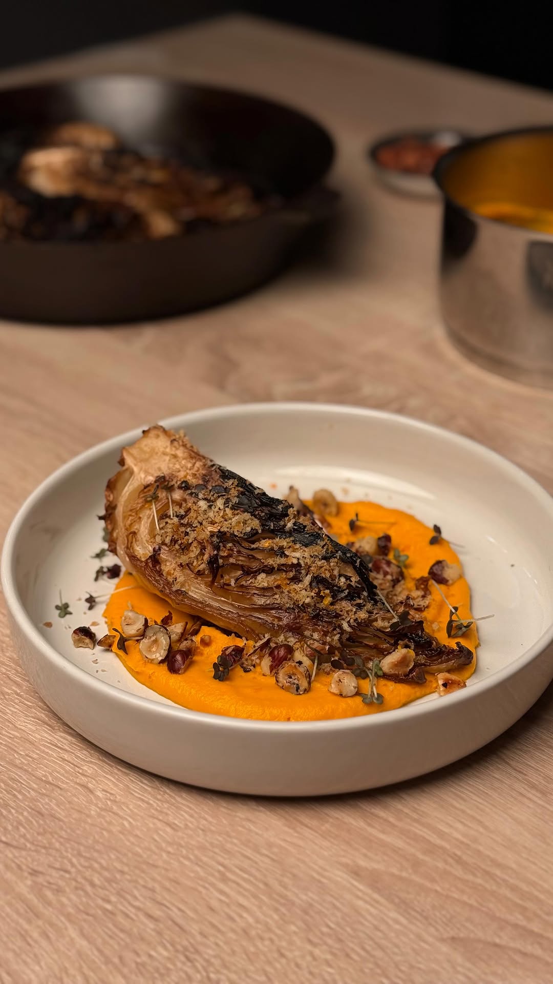 Slow-Roasted Hispi Cabbage with Orange Butter by Tanerxaydin