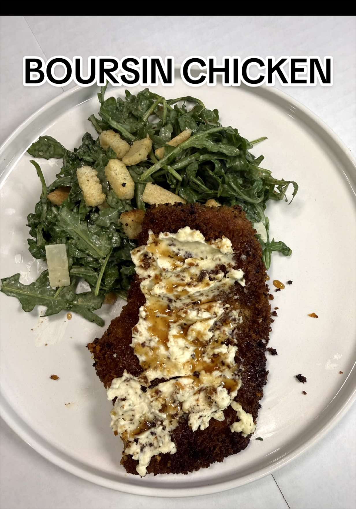 Crispy Boursin-Stuffed Chicken with Hot Honey by Cookingwithmurph